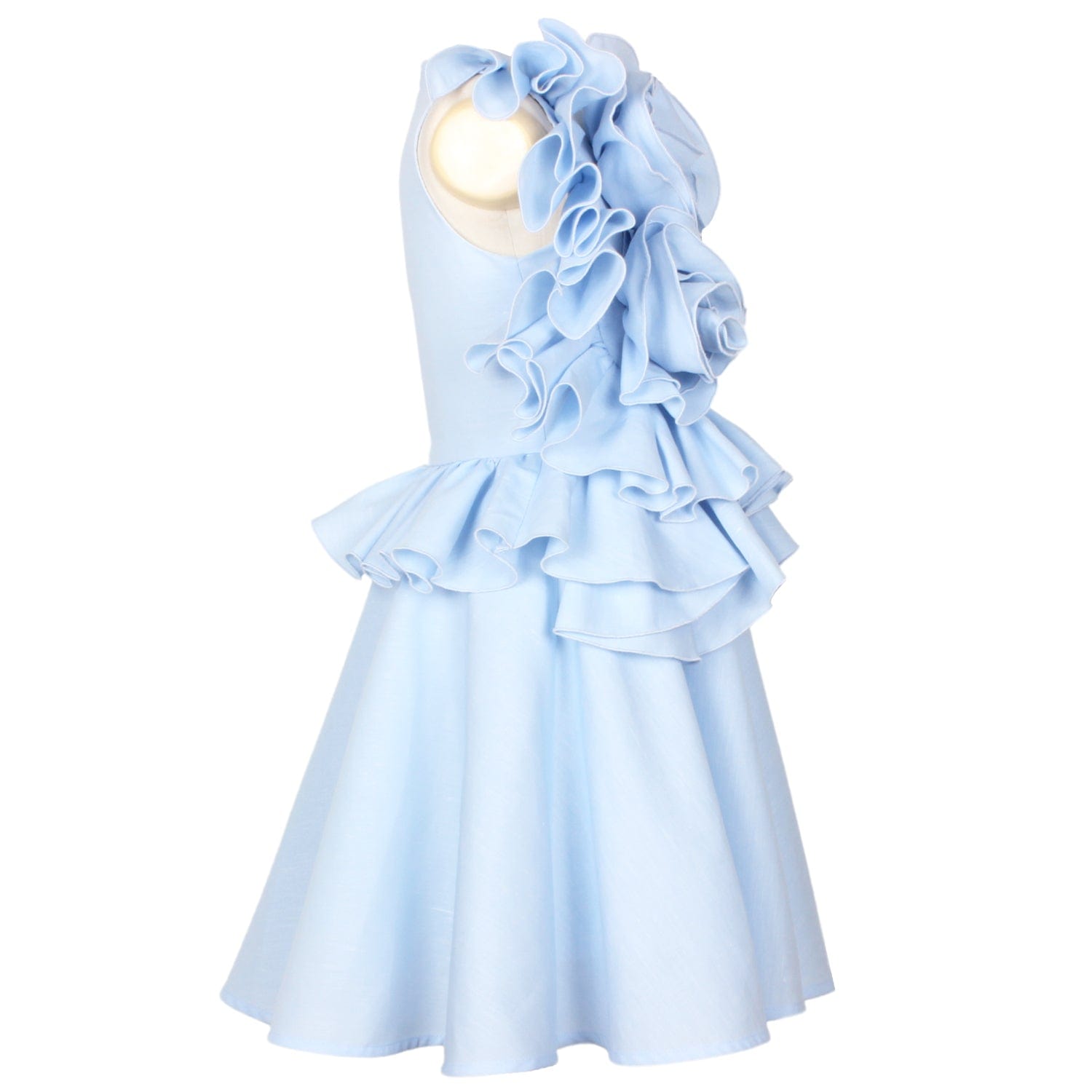 In Bloom Dress Blue Clouds