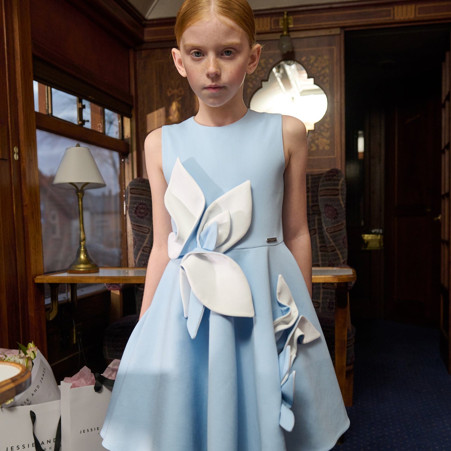 Magnolia Dress Soft Pink Satin