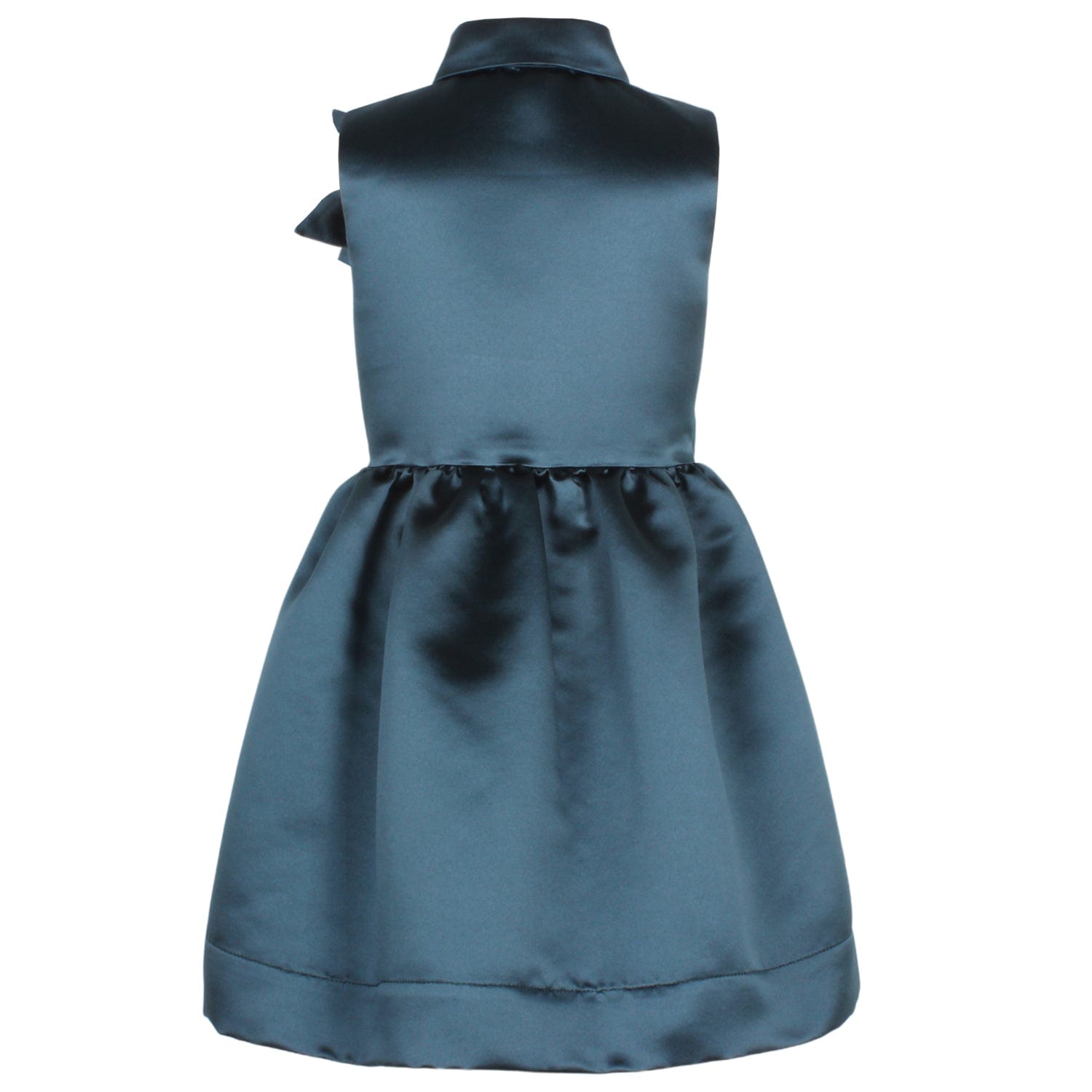 Evergreen Dress Teal Satin 6YRS SAMPLE