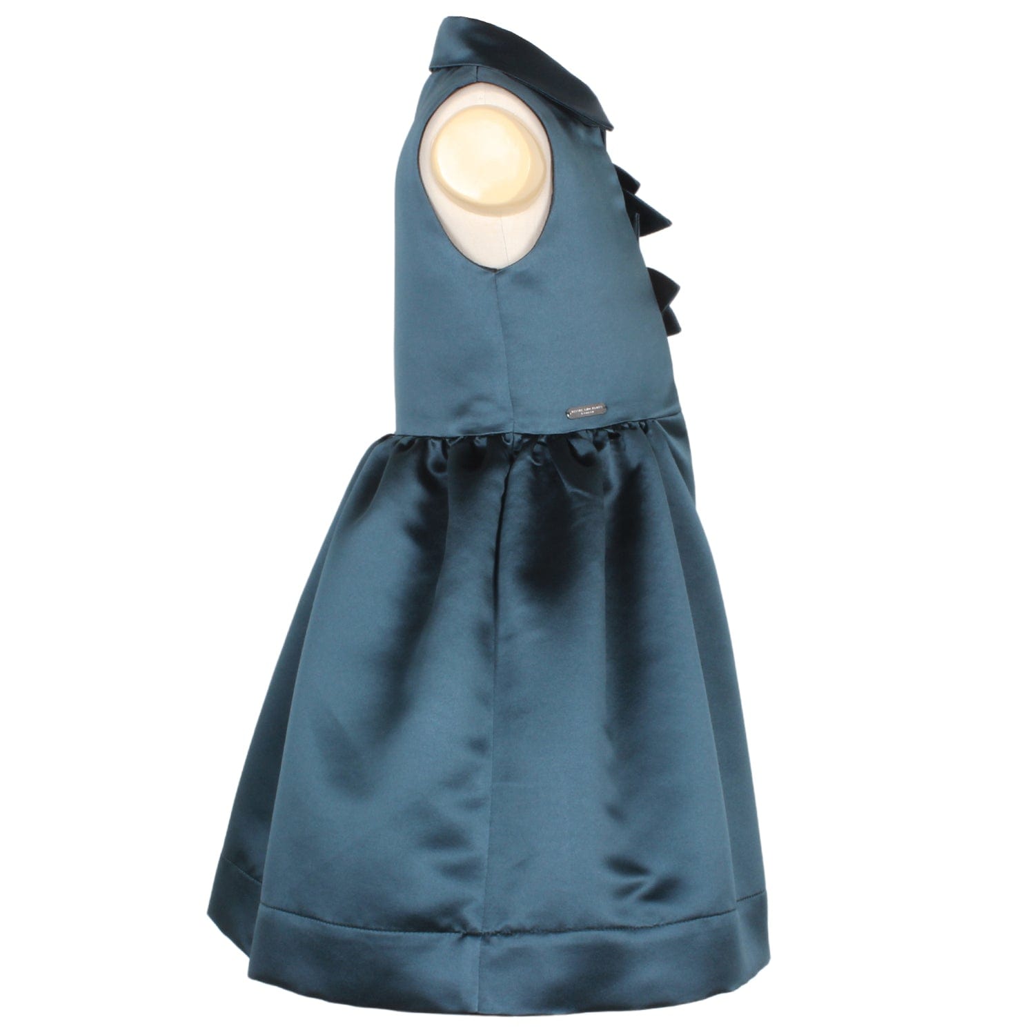 Evergreen Dress Teal Satin 6YRS SAMPLE