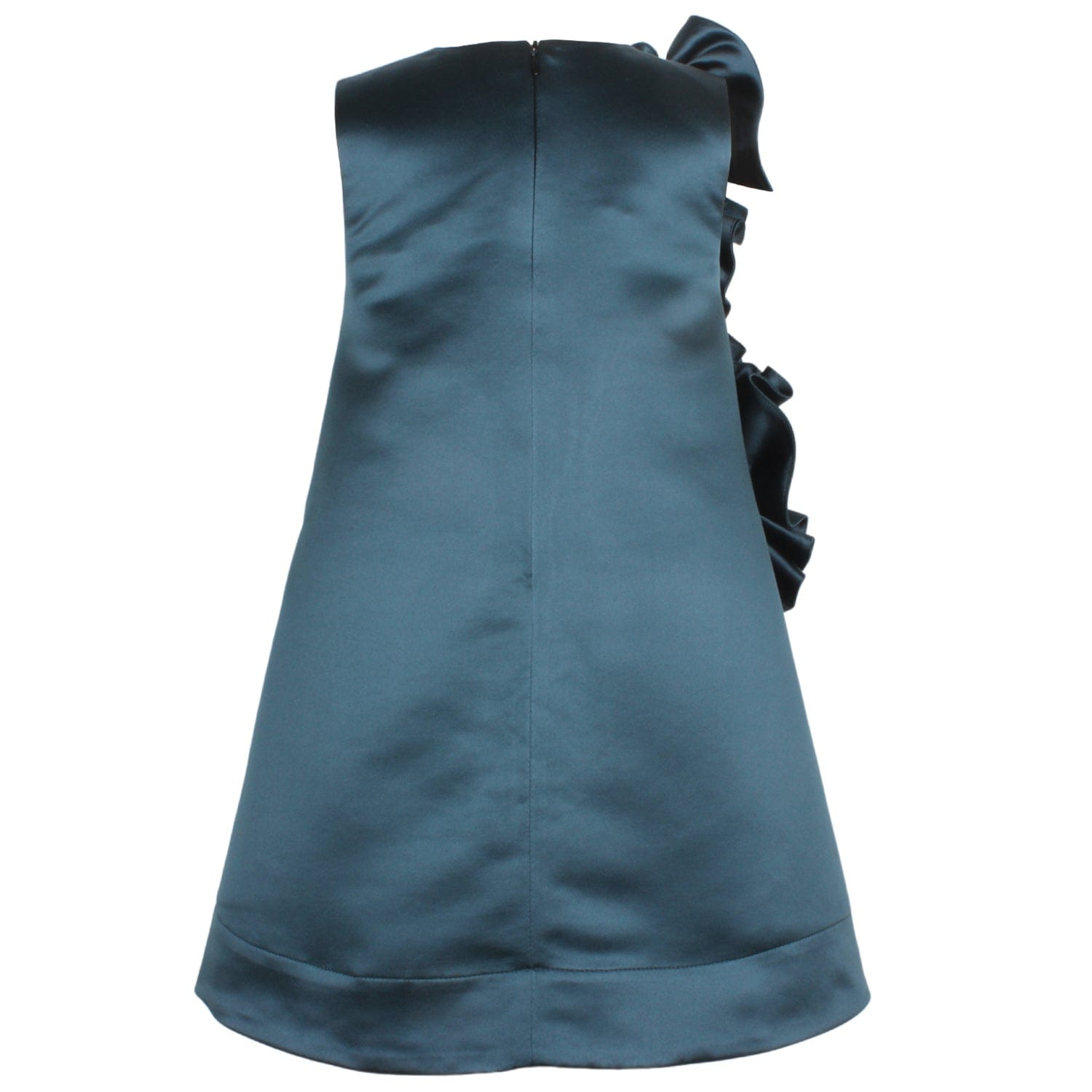 Sweet Pea Dress Teal Satin 6YRS SAMPLE