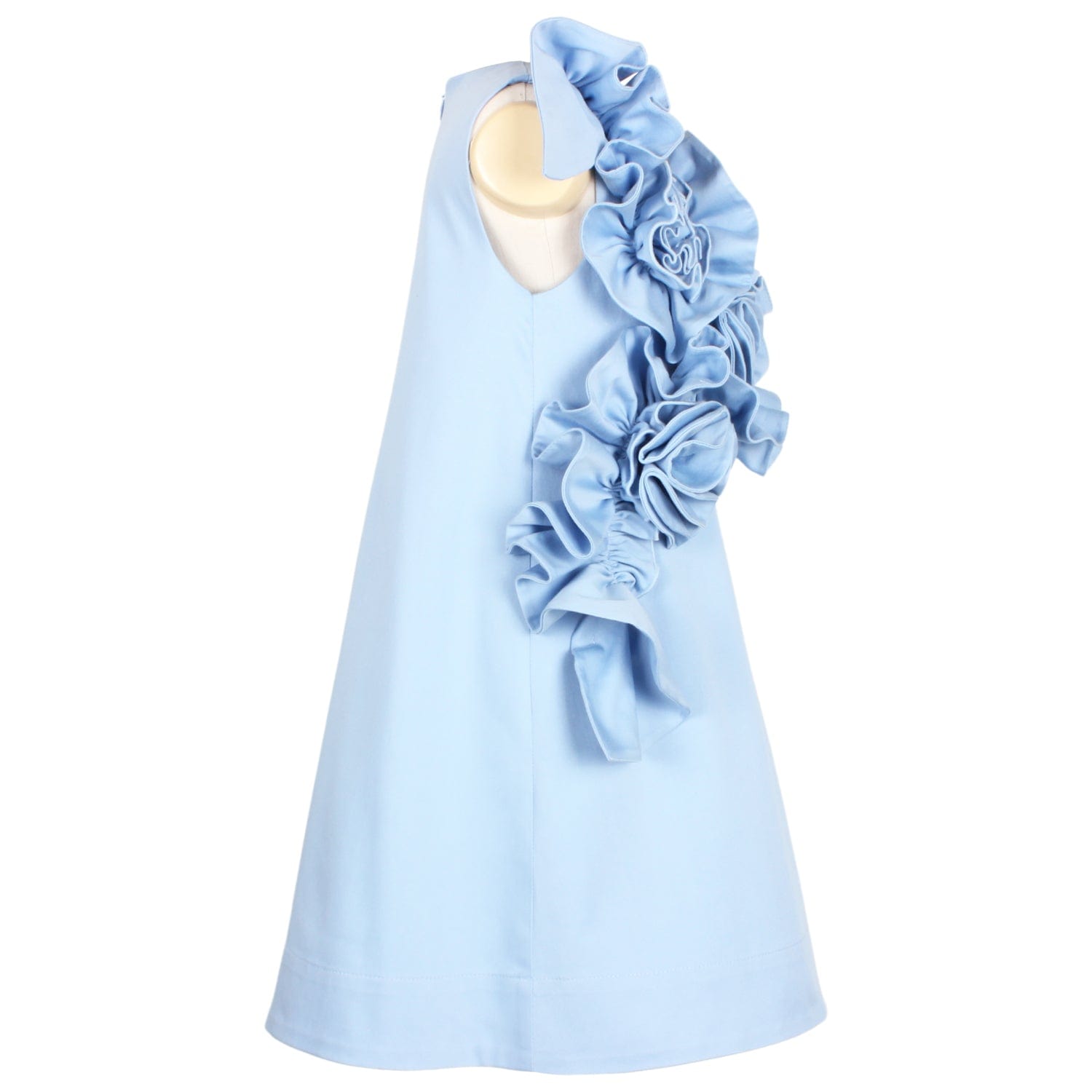 Sweet Pea Dress Blue Clouds 6YRS SAMPLE