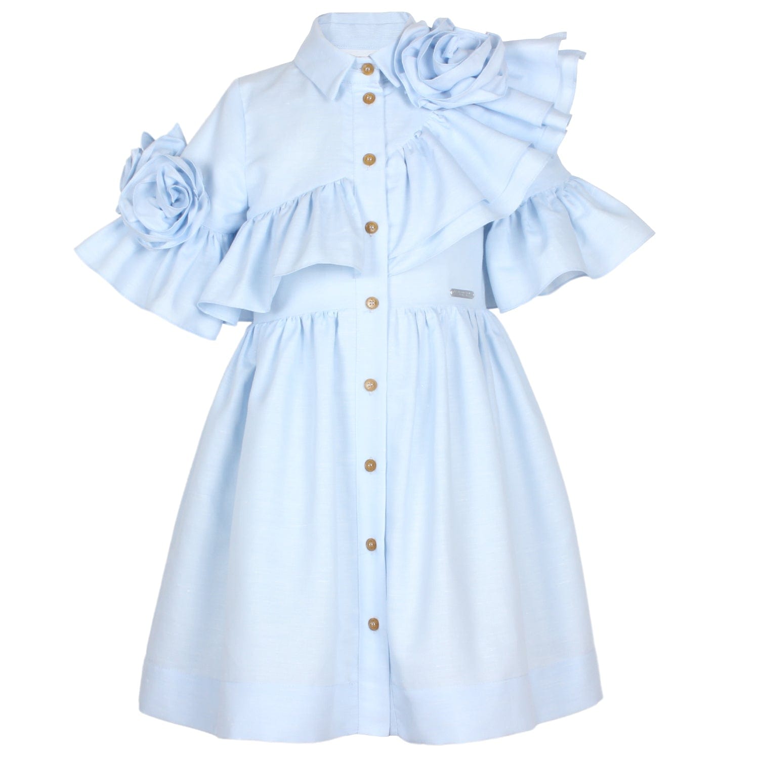 Beau Dress Blue Clouds 6YRS SAMPLE
