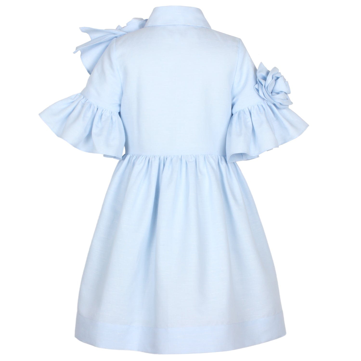 Beau Dress Blue Clouds 6YRS SAMPLE