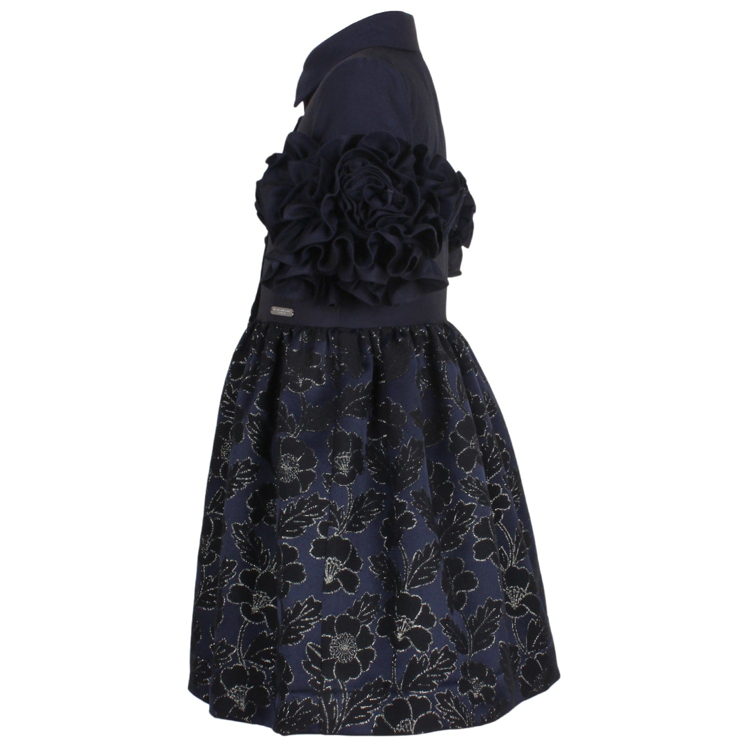 Darling Dress Navy Flower Jacquard 6YRS SAMPLE