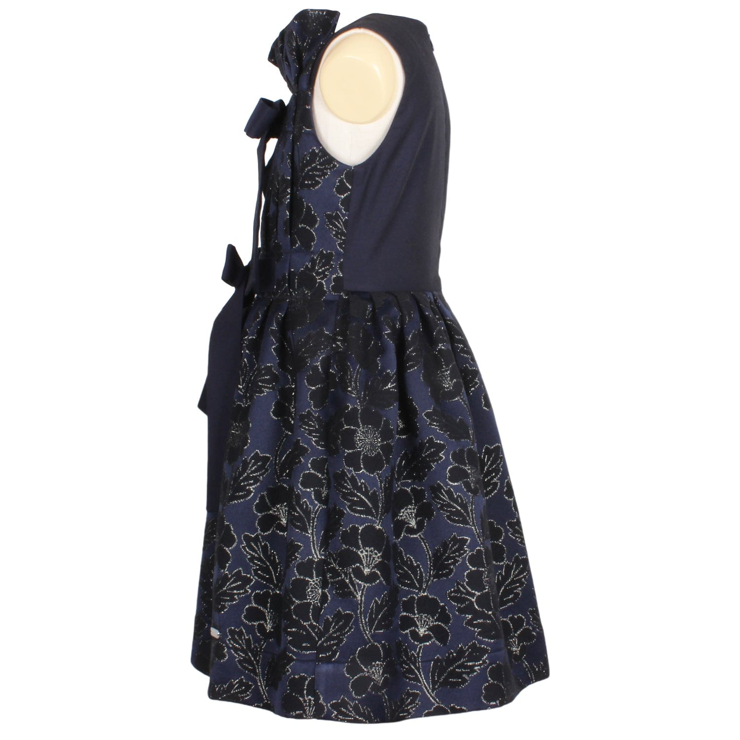 Precious Dress Navy Flowers Jacquard 6YRS SAMPLE