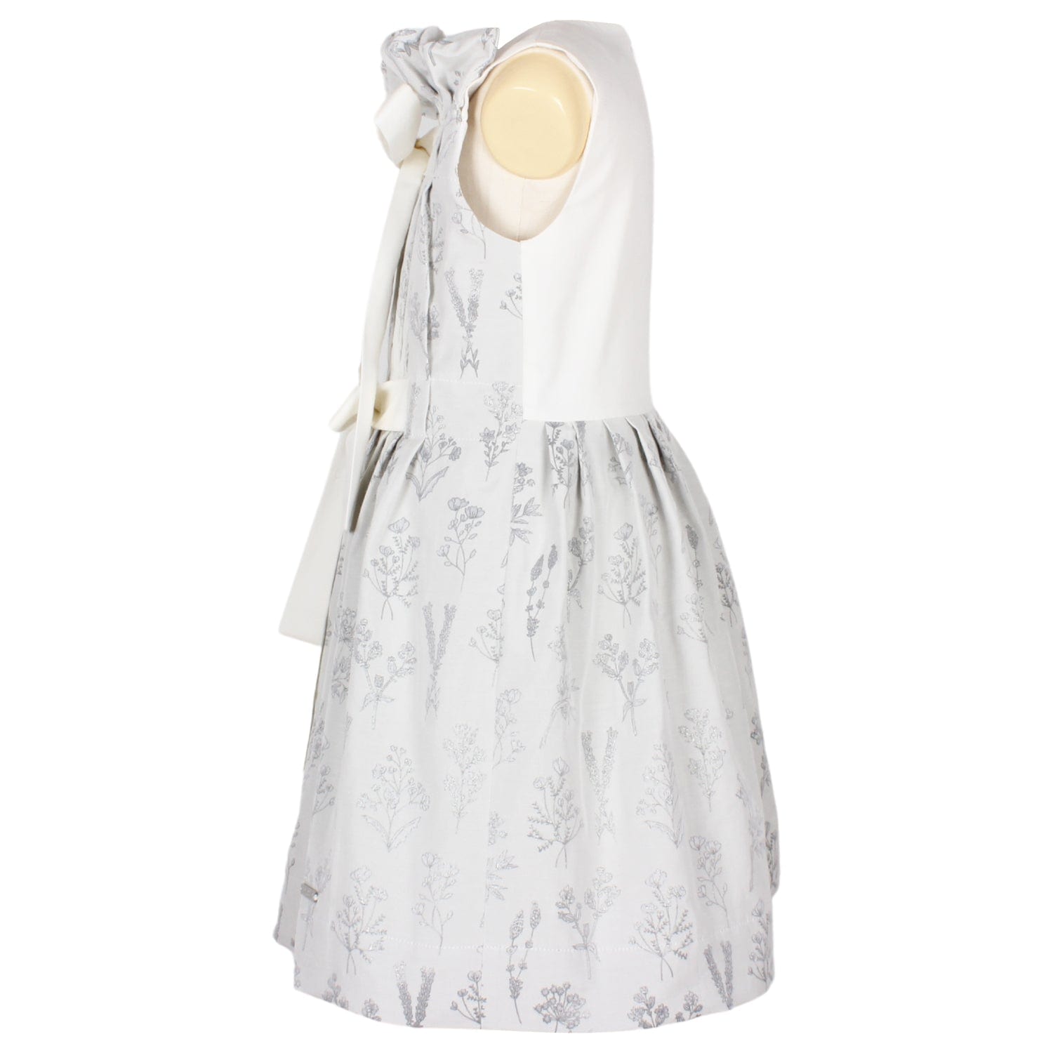 Precious Dress Silver Flowers Jacquard 6YRS SAMPLE