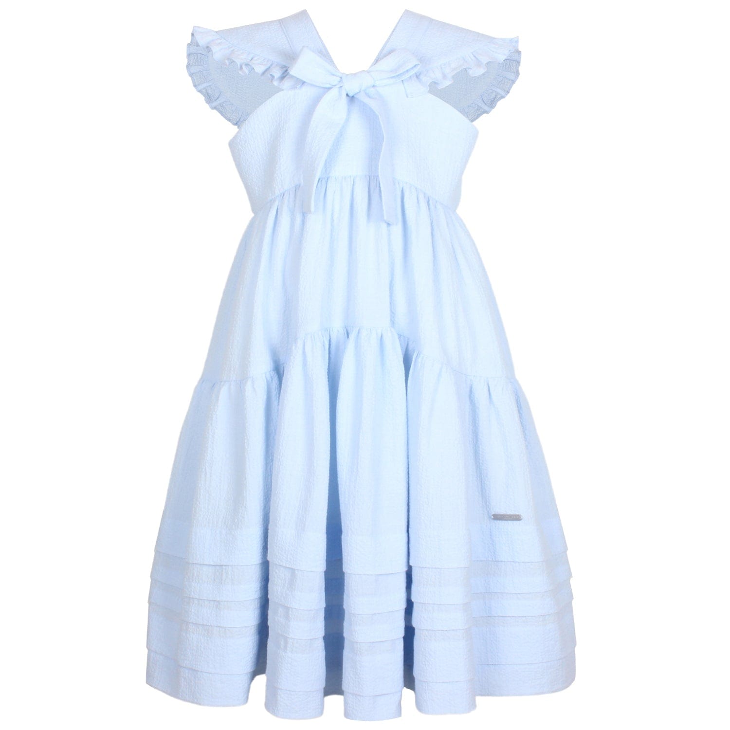 Coral Dress Blue Texture