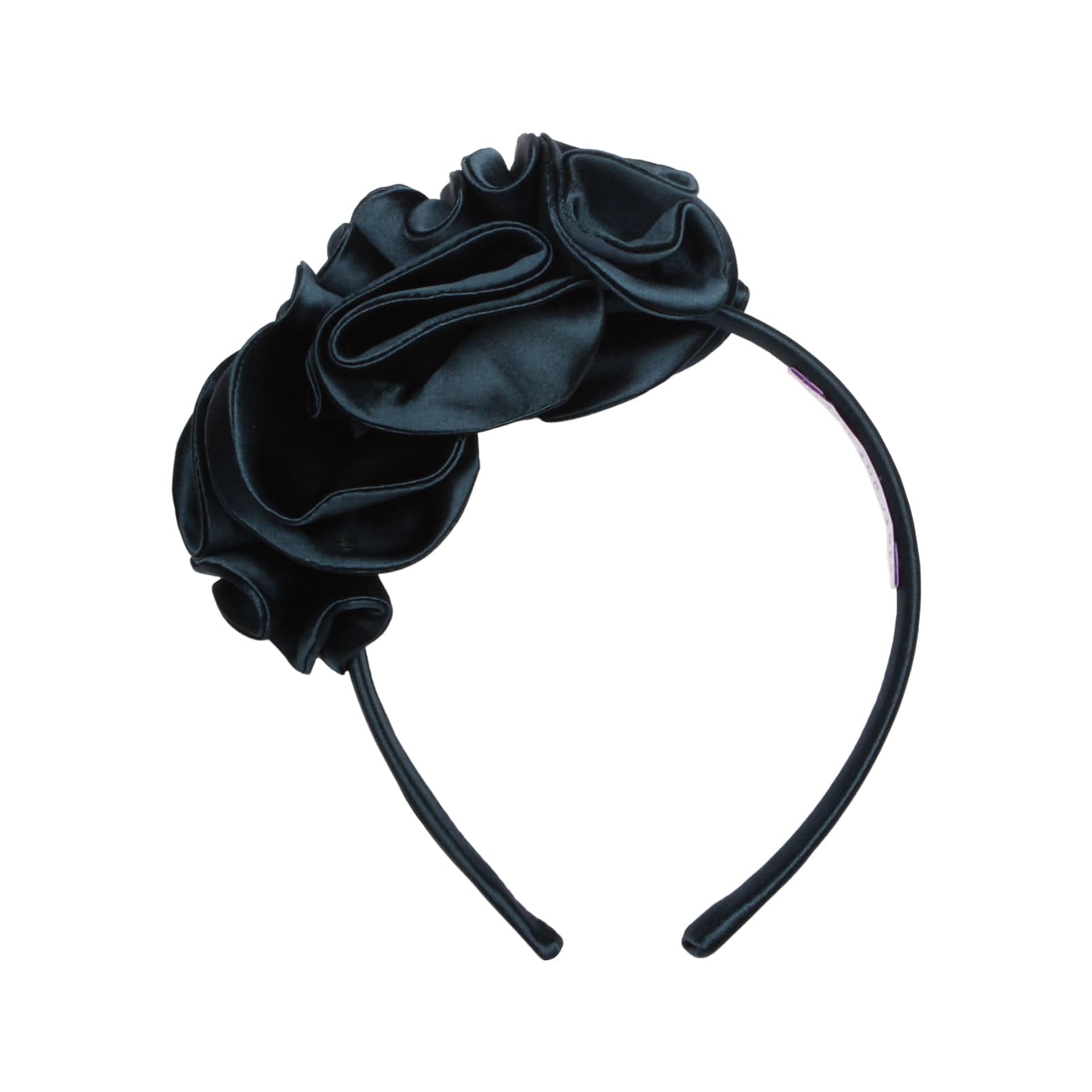 Sweet Pea Headband Dark Teal Satin
