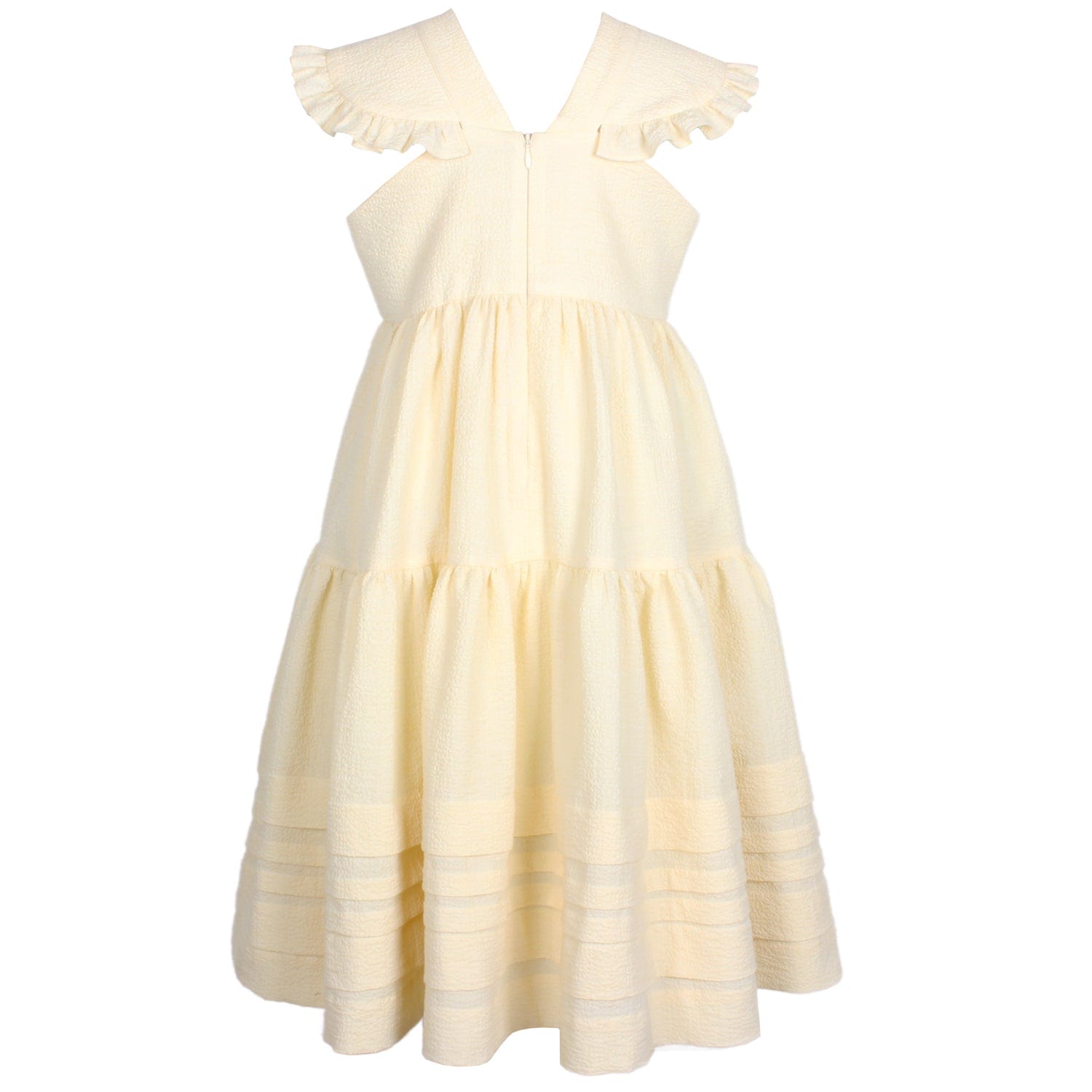 Coral Dress Yellow Texture