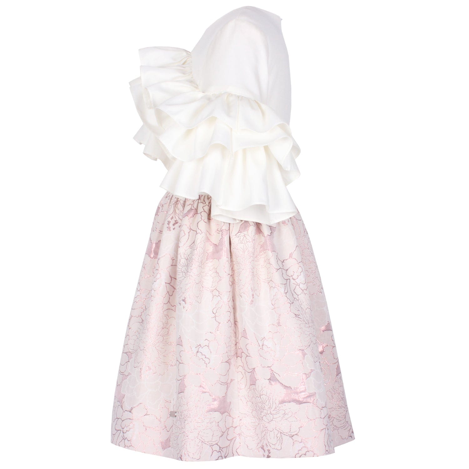 Flutterby Dress Pink Clouds Jacquard