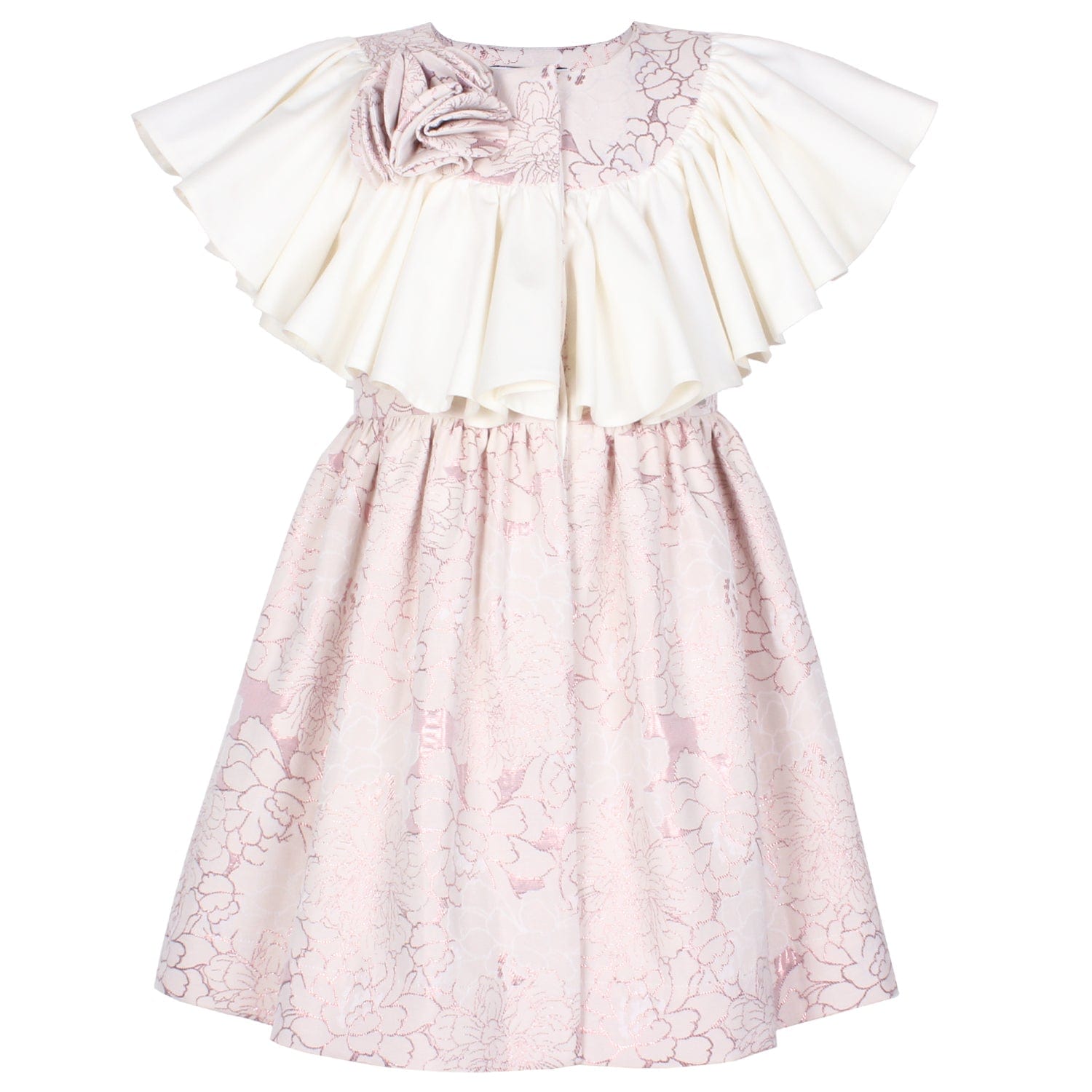 With Flying Colours Dress Pink Clouds Jacquard