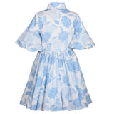 Little Sister Dress Blue Hydrangea