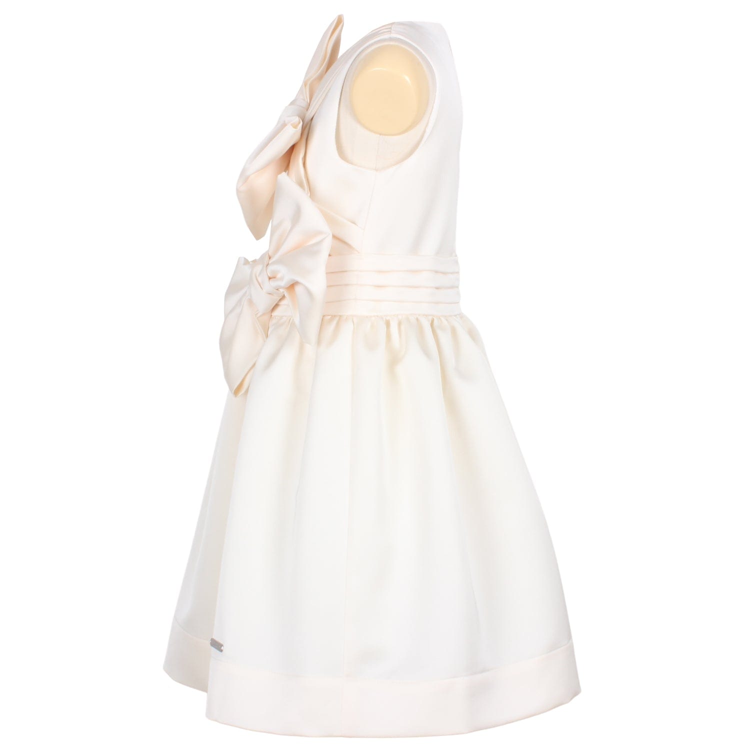 Forever and Always Dress Creme Satin