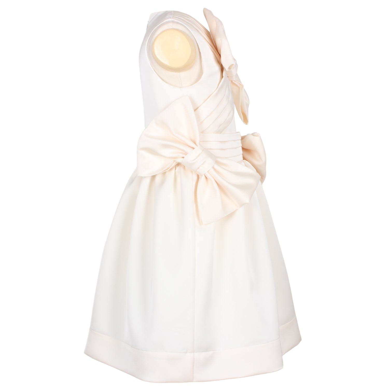 Forever and Always Dress Creme Satin