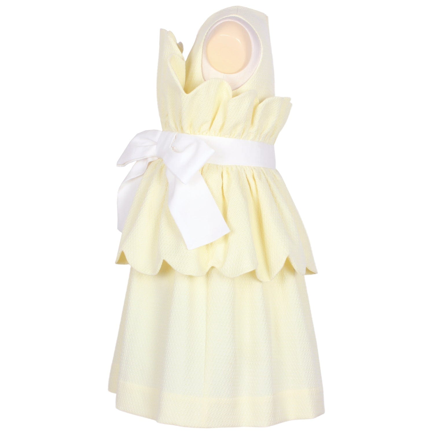 Pavlova Dress Yellow Textured Jacquard