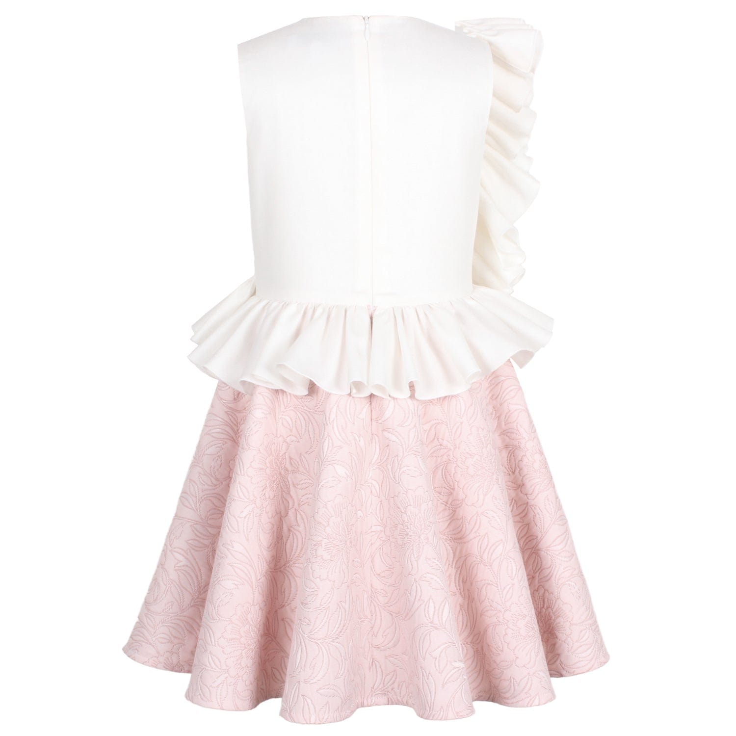 In Bloom Dress Pink Ornamental Jacquard