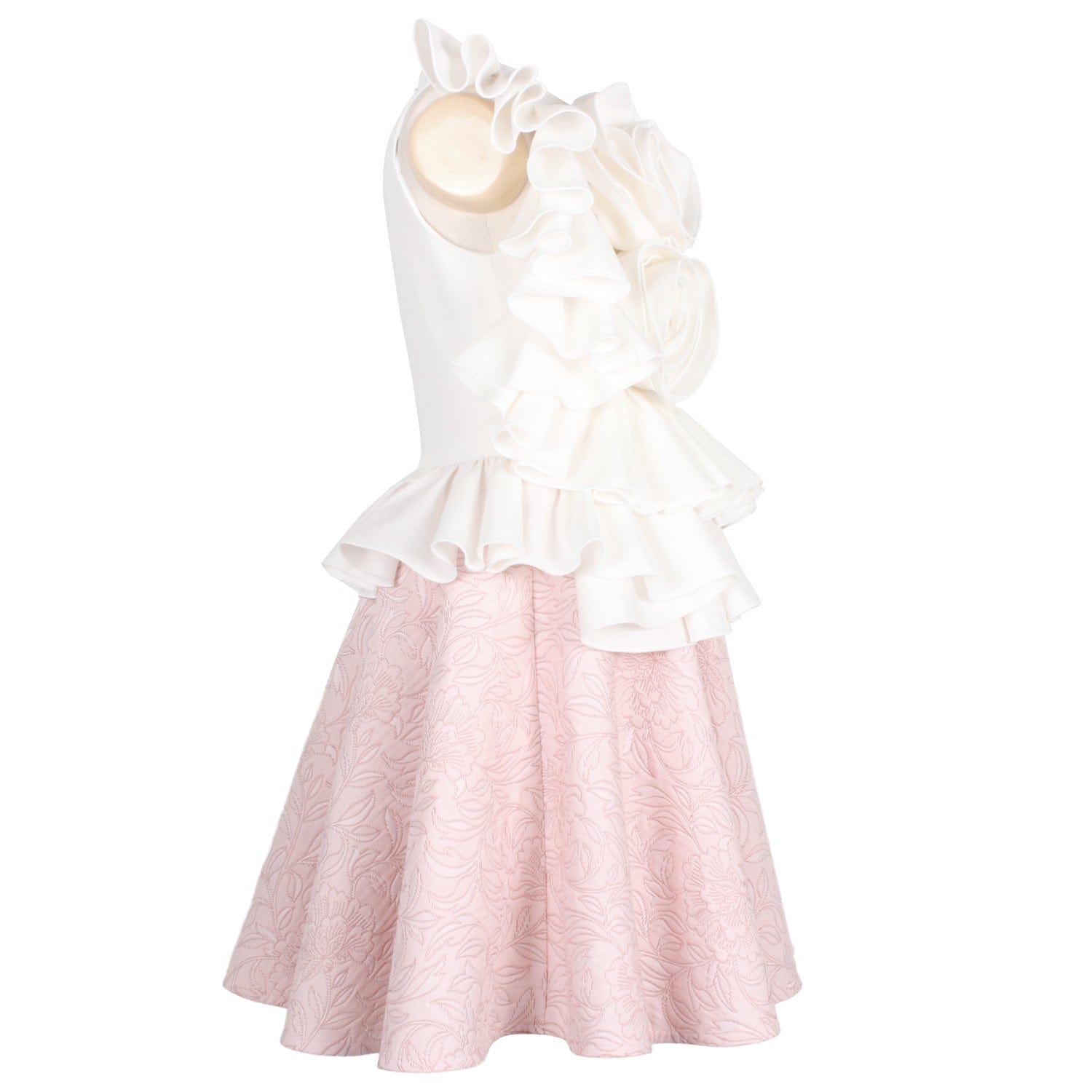 In Bloom Dress Pink Ornamental Jacquard