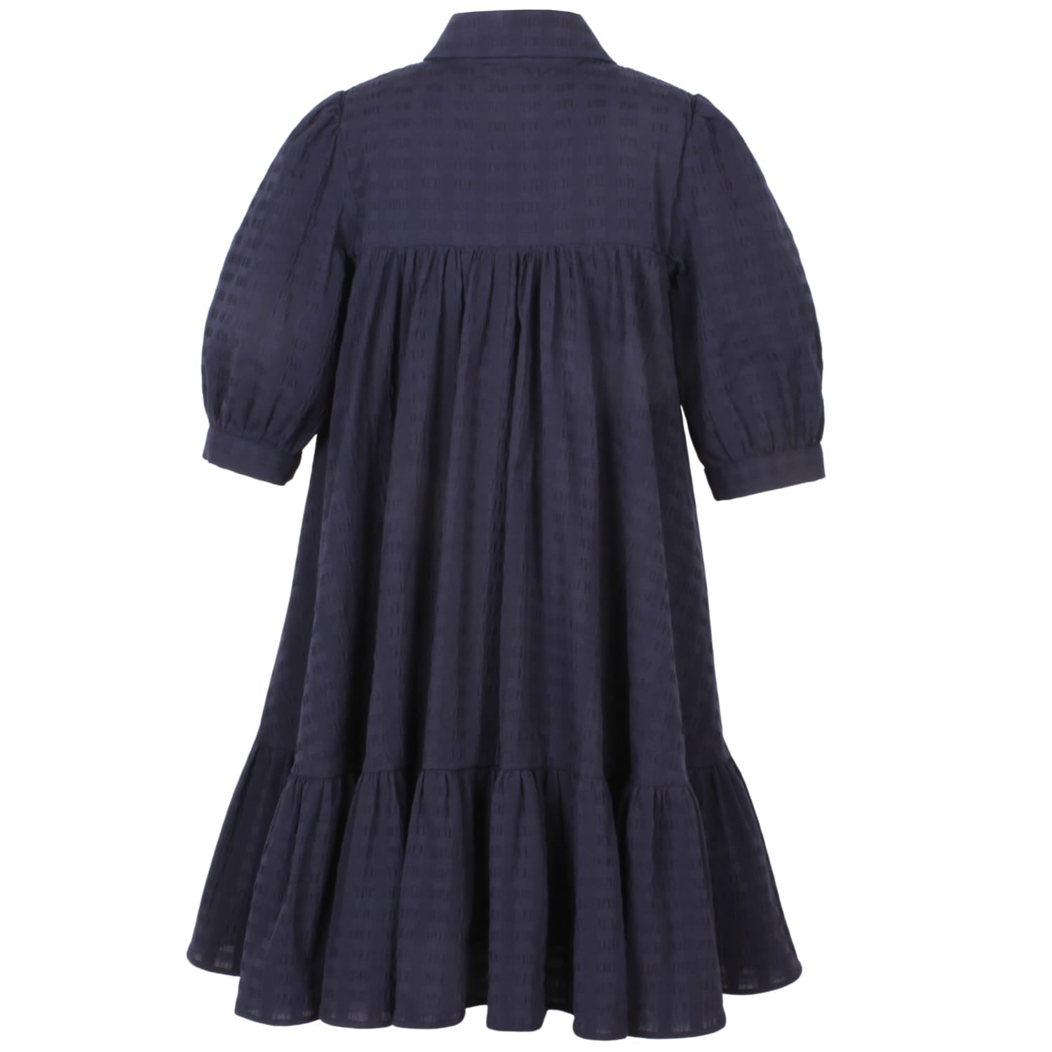 Abbey Dress Navy Squares 6YRS SAMPLE