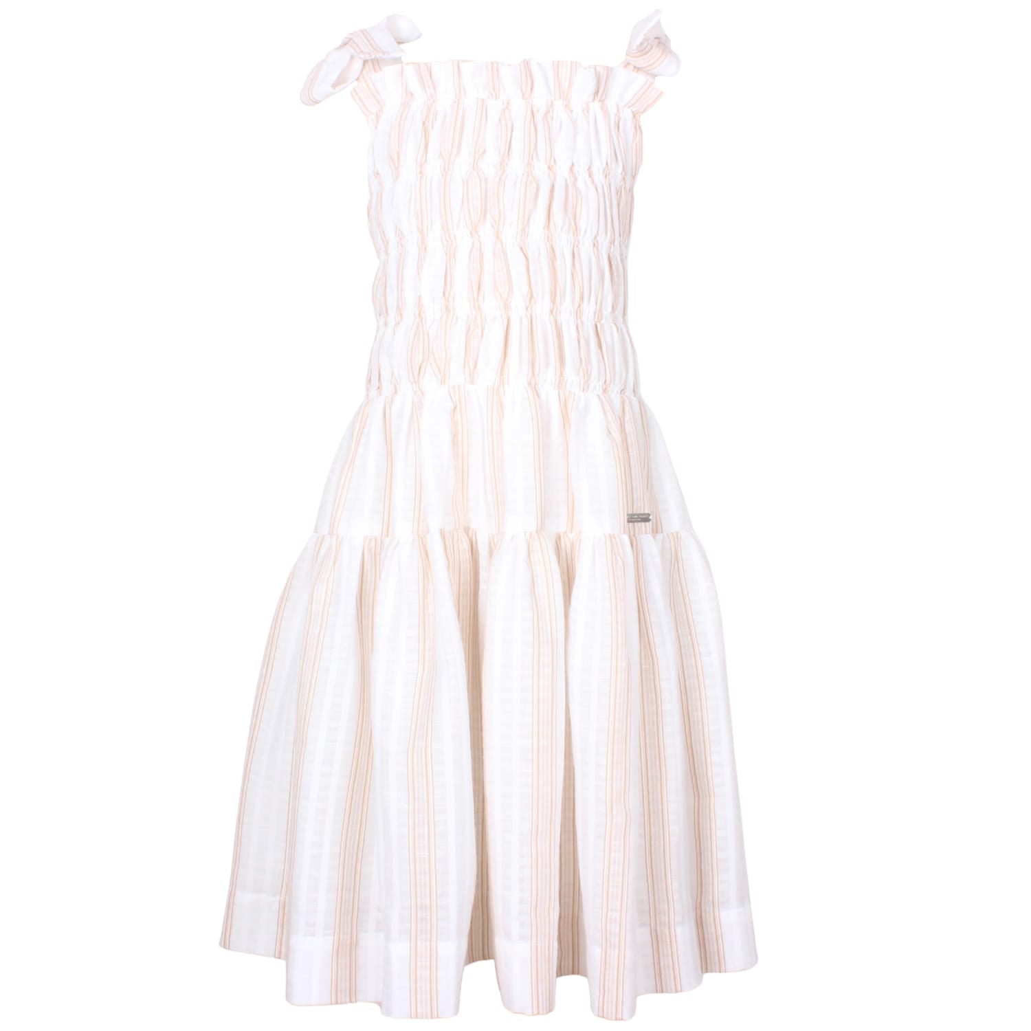 Angie Dress Orange Stripe 6YRS SAMPLE