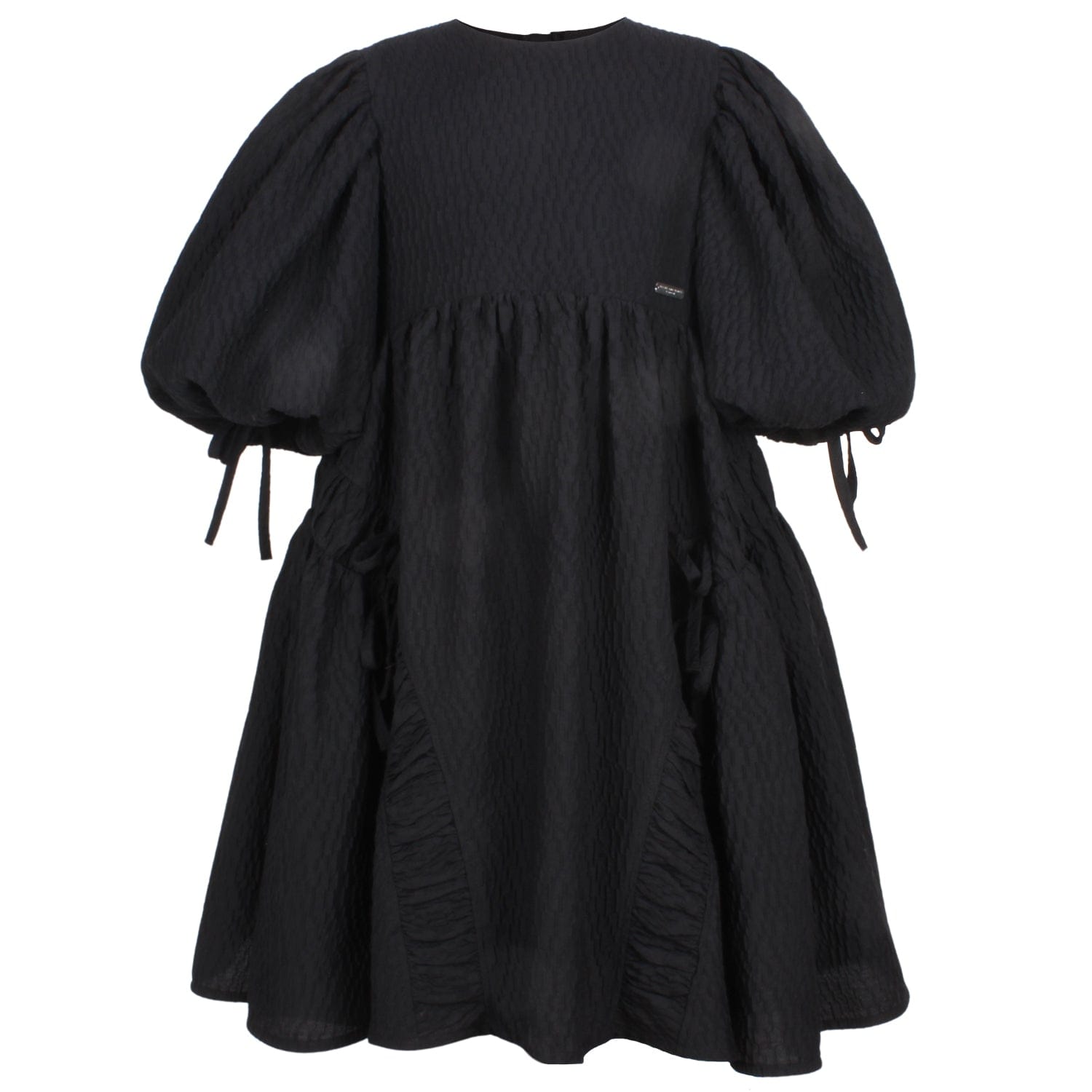 Beautiful Smock Dress Black Texture 6YRS SAMPLE
