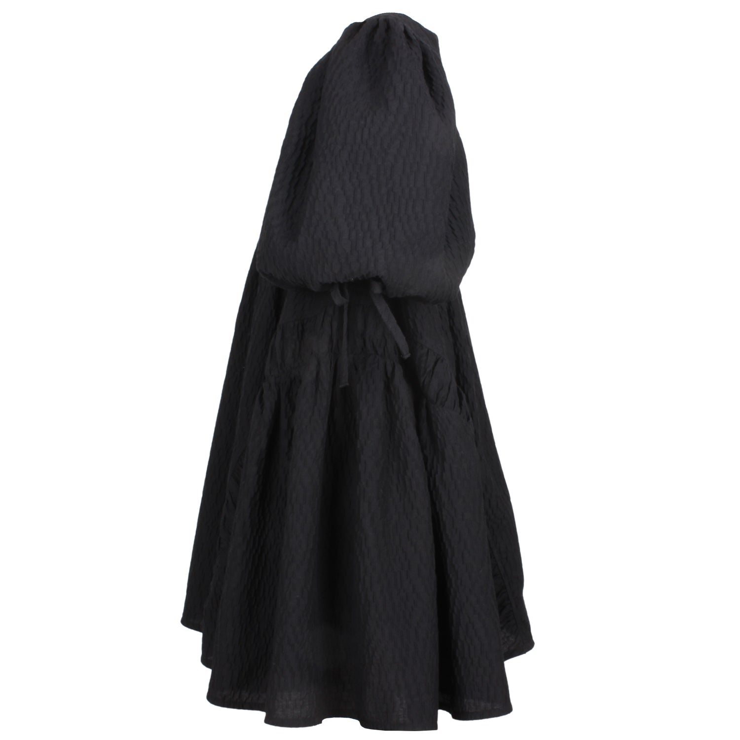 Beautiful Smock Dress Black Texture 6YRS SAMPLE