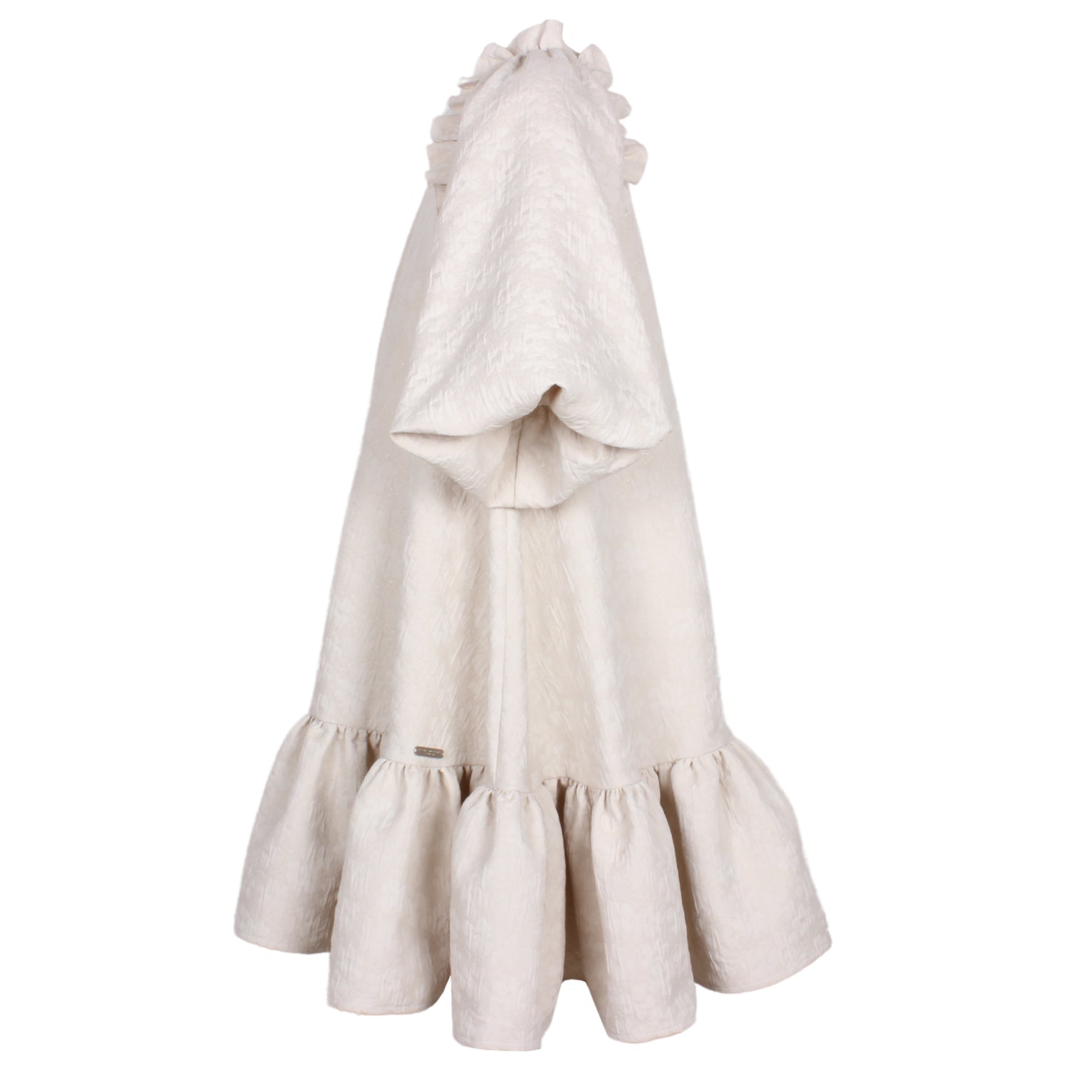 Biscuit Dress Creme Puff Flower 6YRS SAMPLE