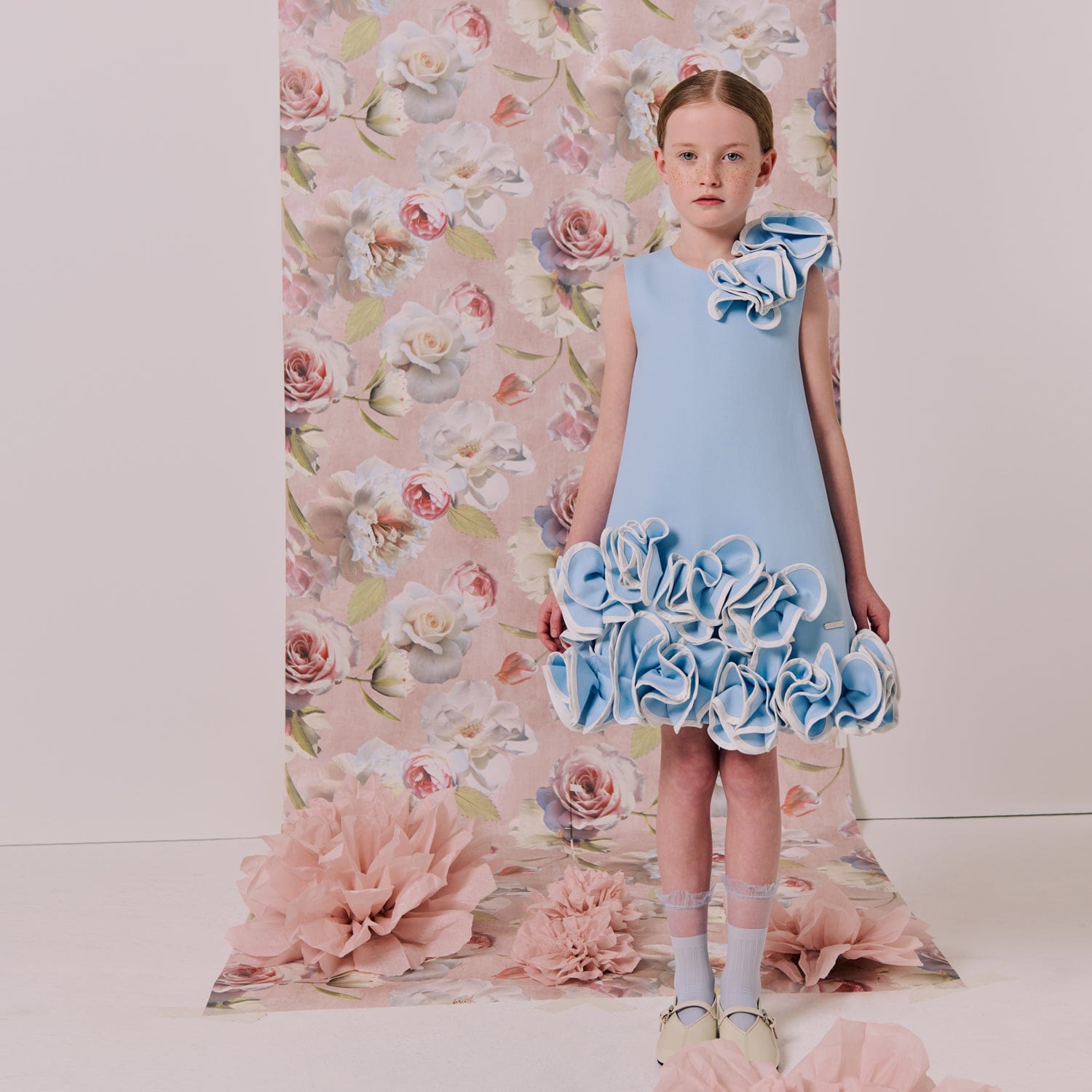 Blossoming Love Dress Light Blue