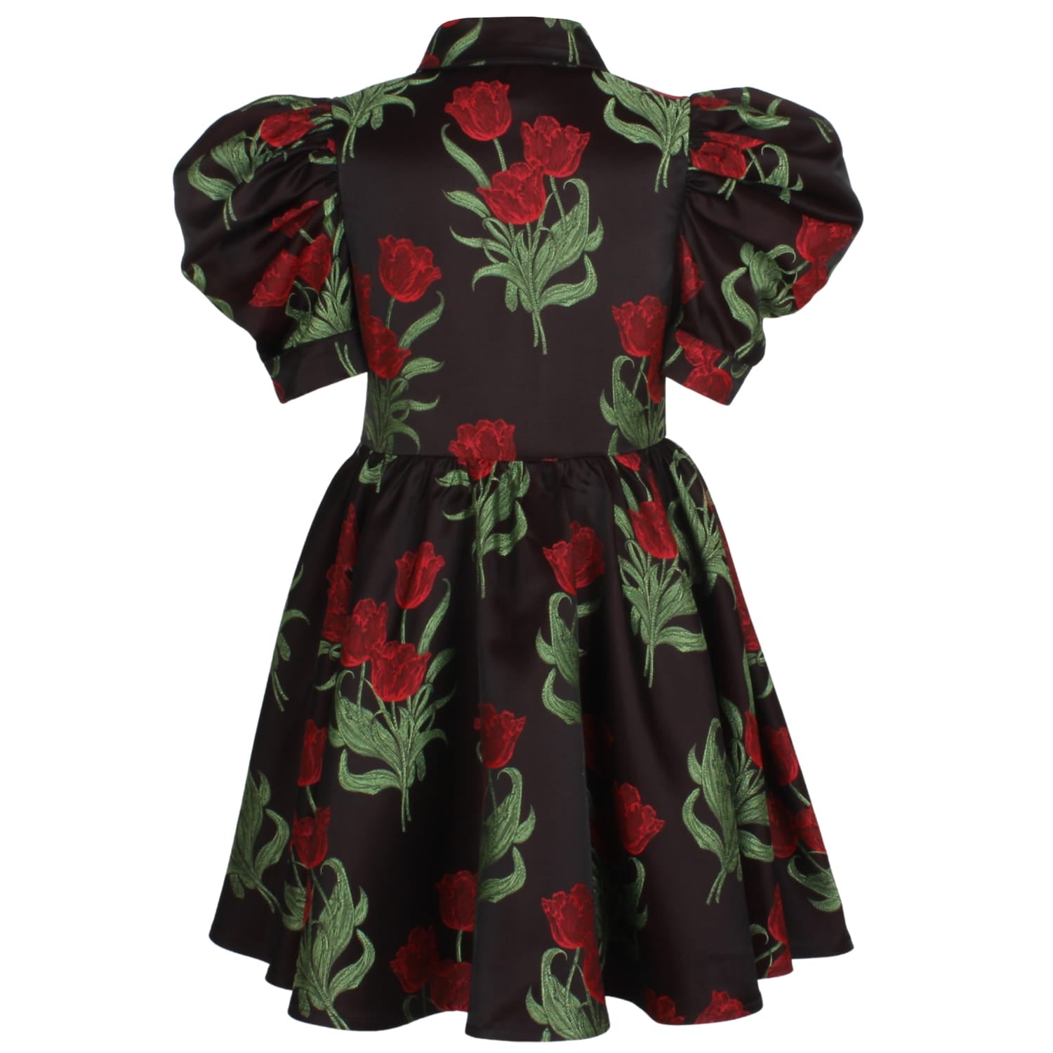 Carousel Dress Red Roses Jacquard 6YRS SAMPLE