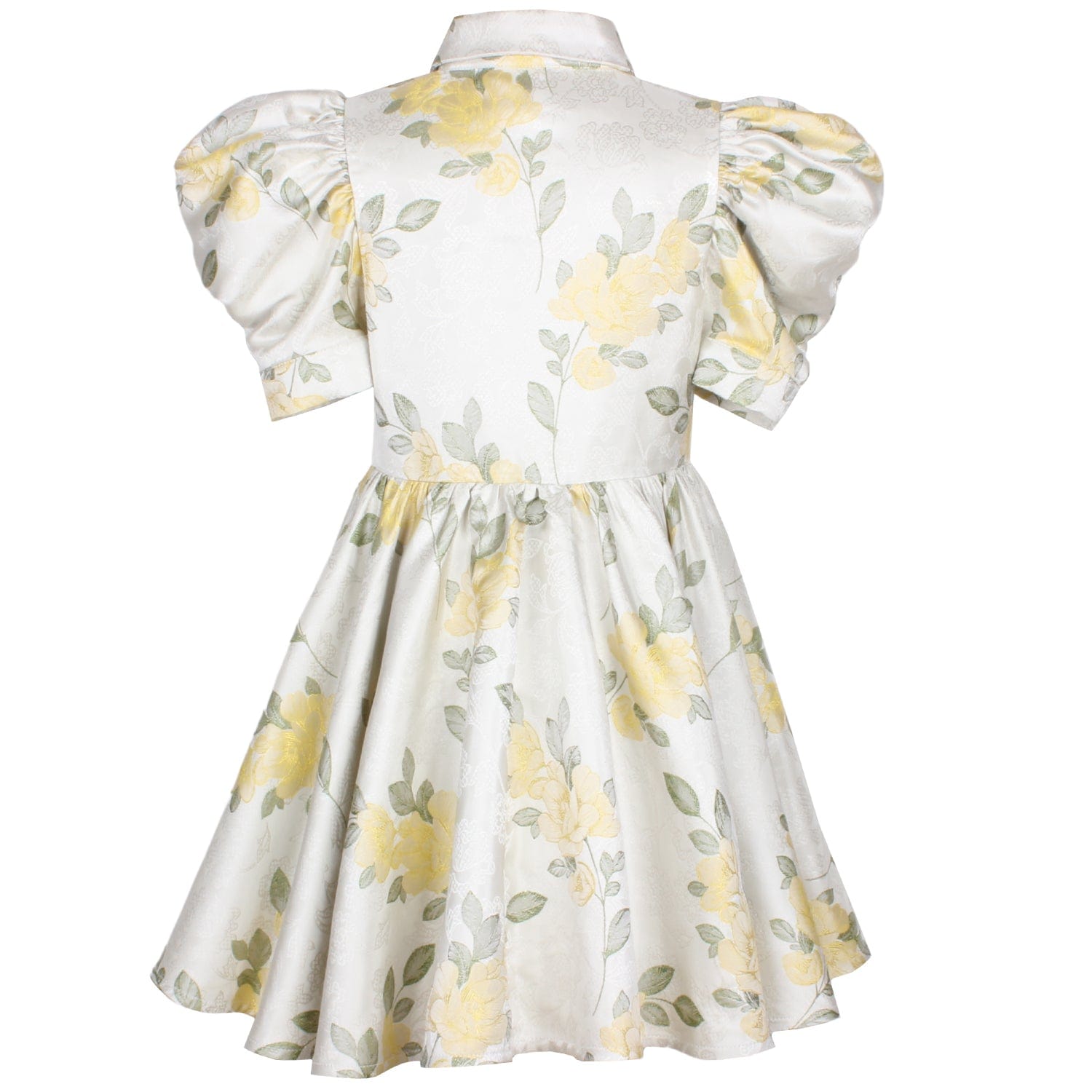 Carousel Dress Springtime Floral Jacquard