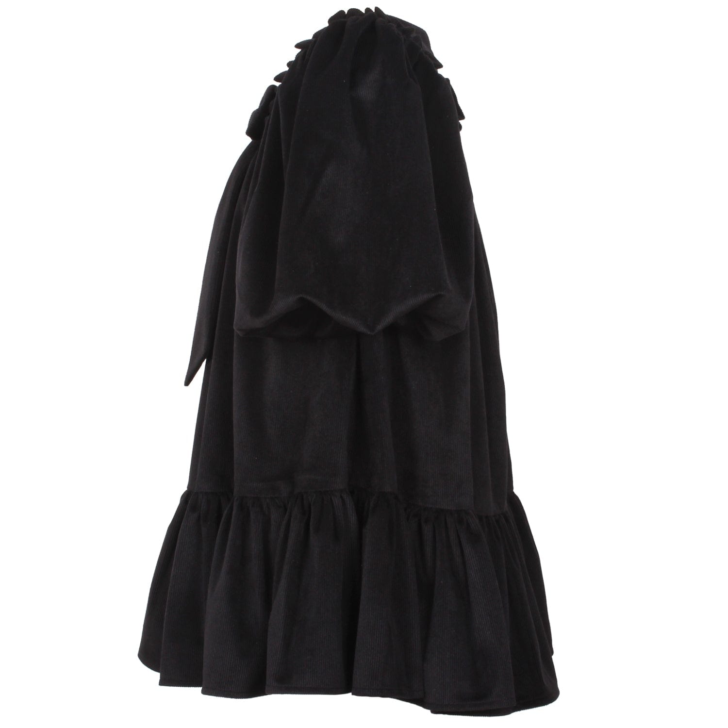 Catch Me Bow On Chest Dress Black Cord