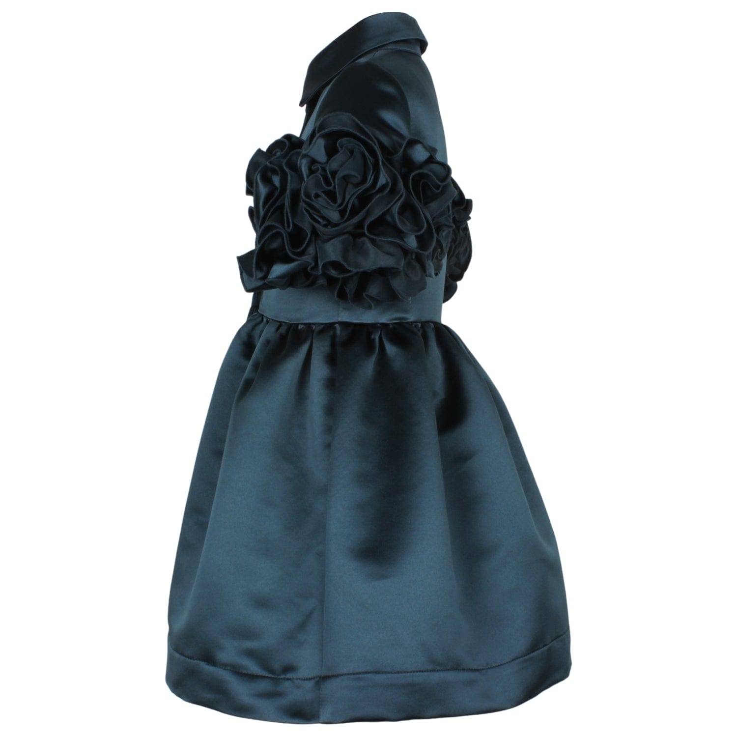 Darling Dress Dark Teal Satin