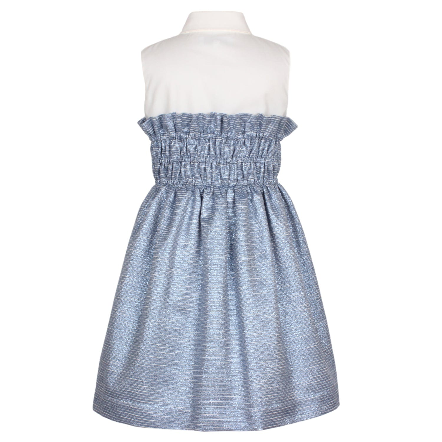 Drift Dress Blue Sparkle Stripe