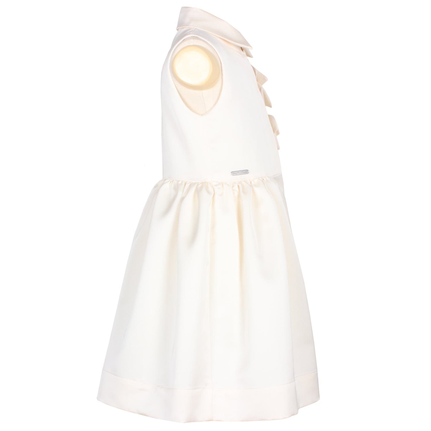 Evergreen Dress Creme Satin