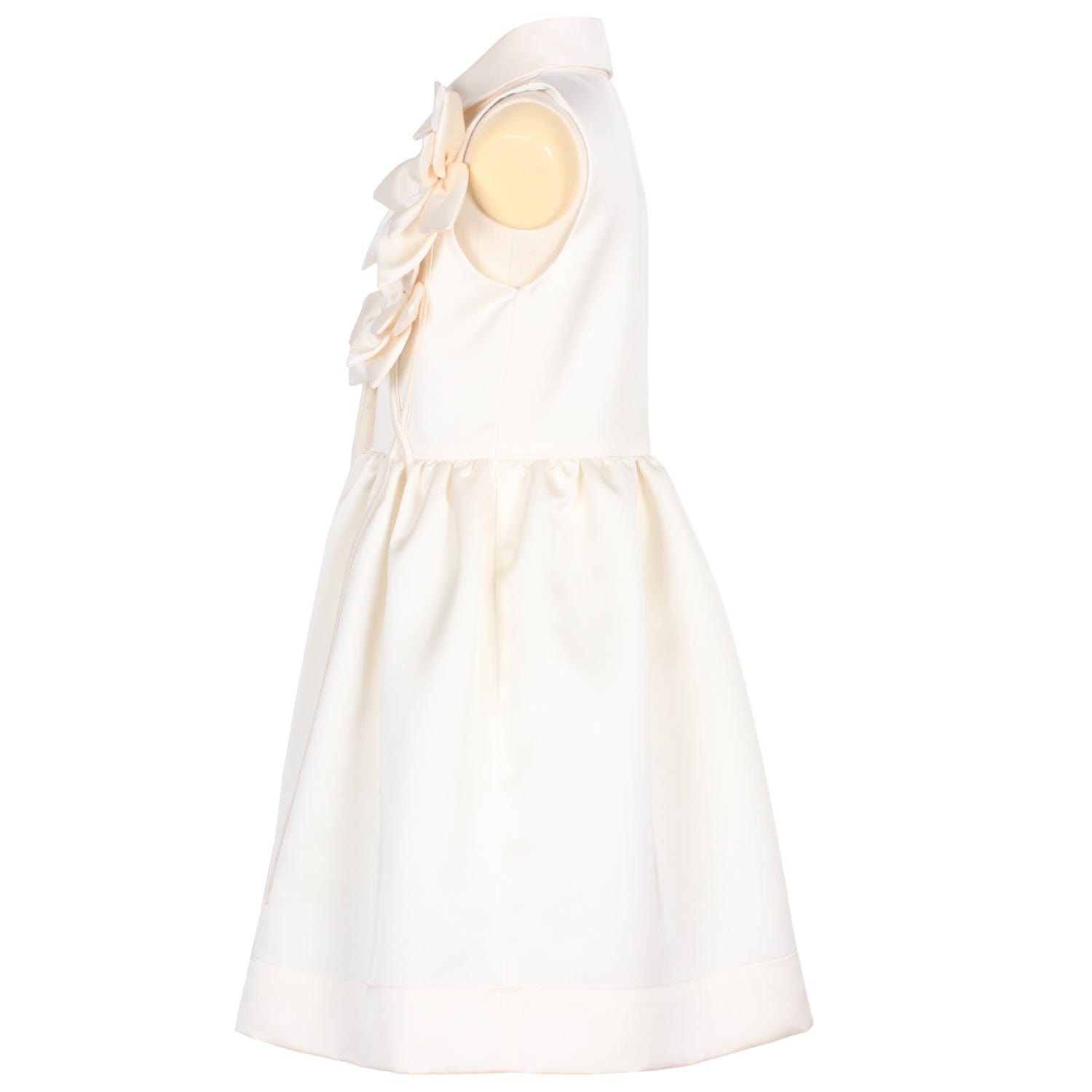 Evergreen Dress Creme Satin