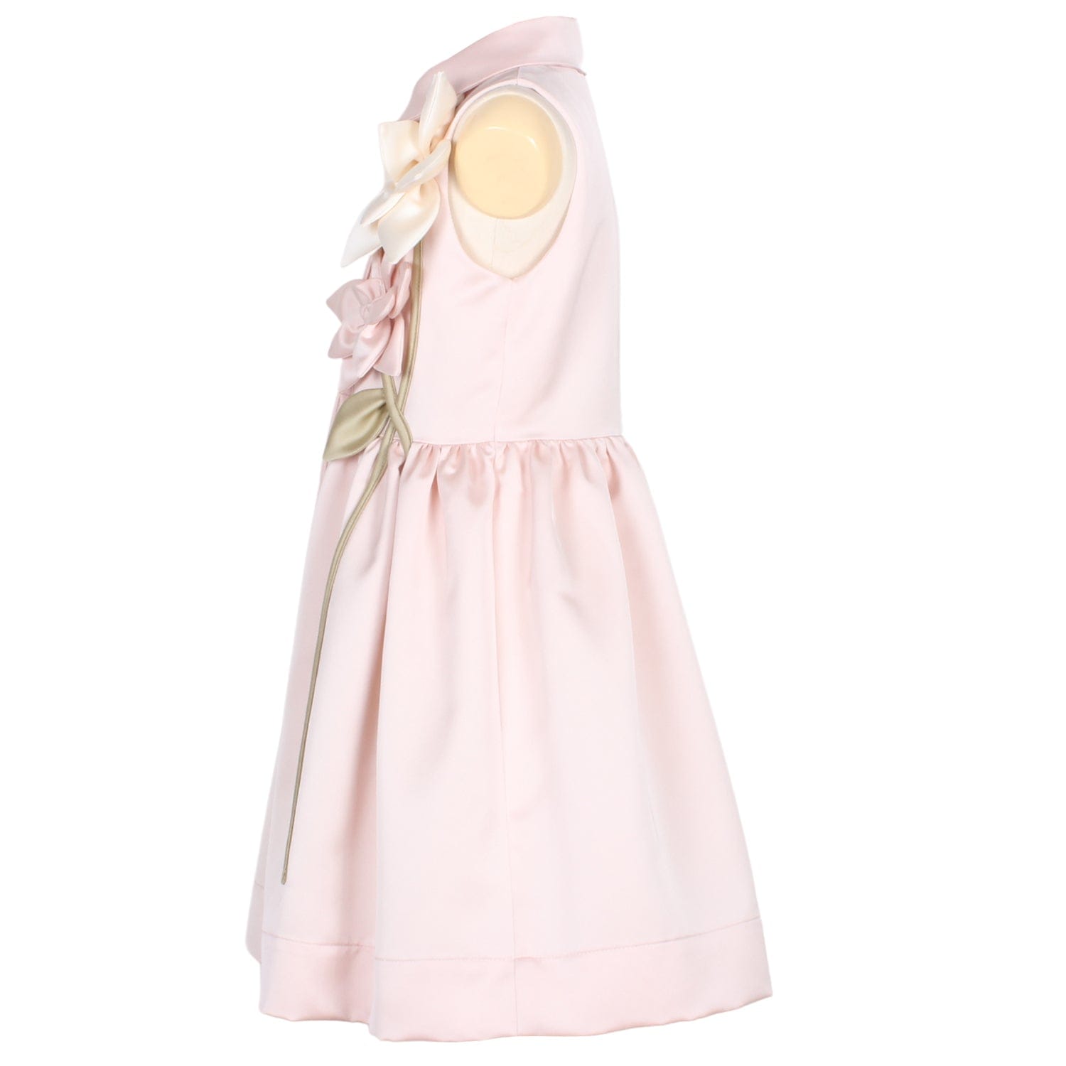 Evergreen Dress Pink Satin