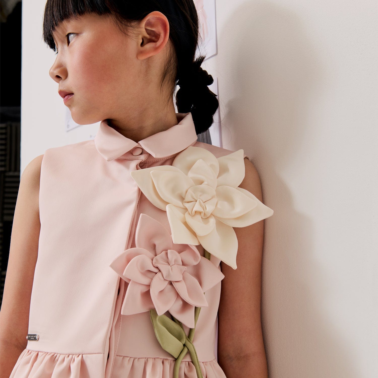 Evergreen Dress Pink Satin