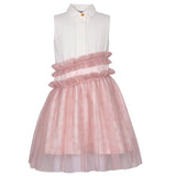 Grace Dress Pink Daisy Jacquard