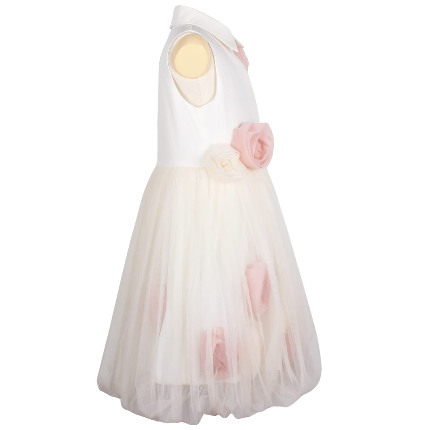 Ivy Veil Dress Off White