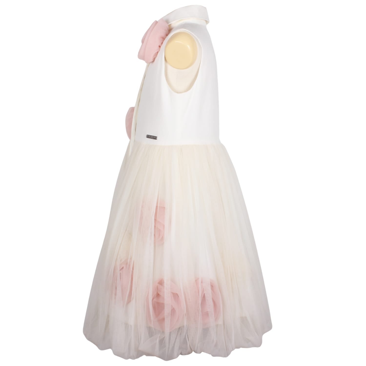 Ivy Veil Dress Off White