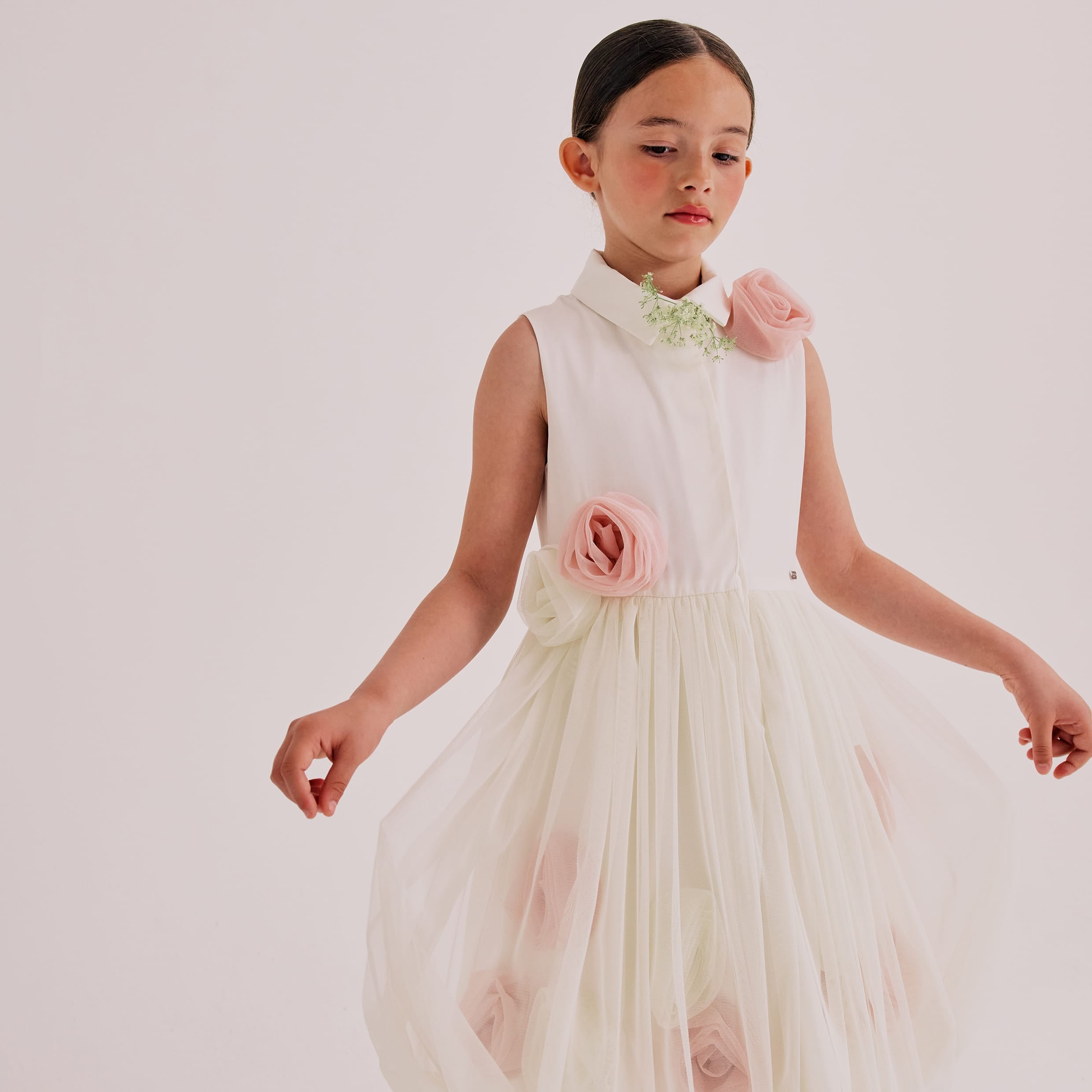 Ivy Veil Dress Pale Blue