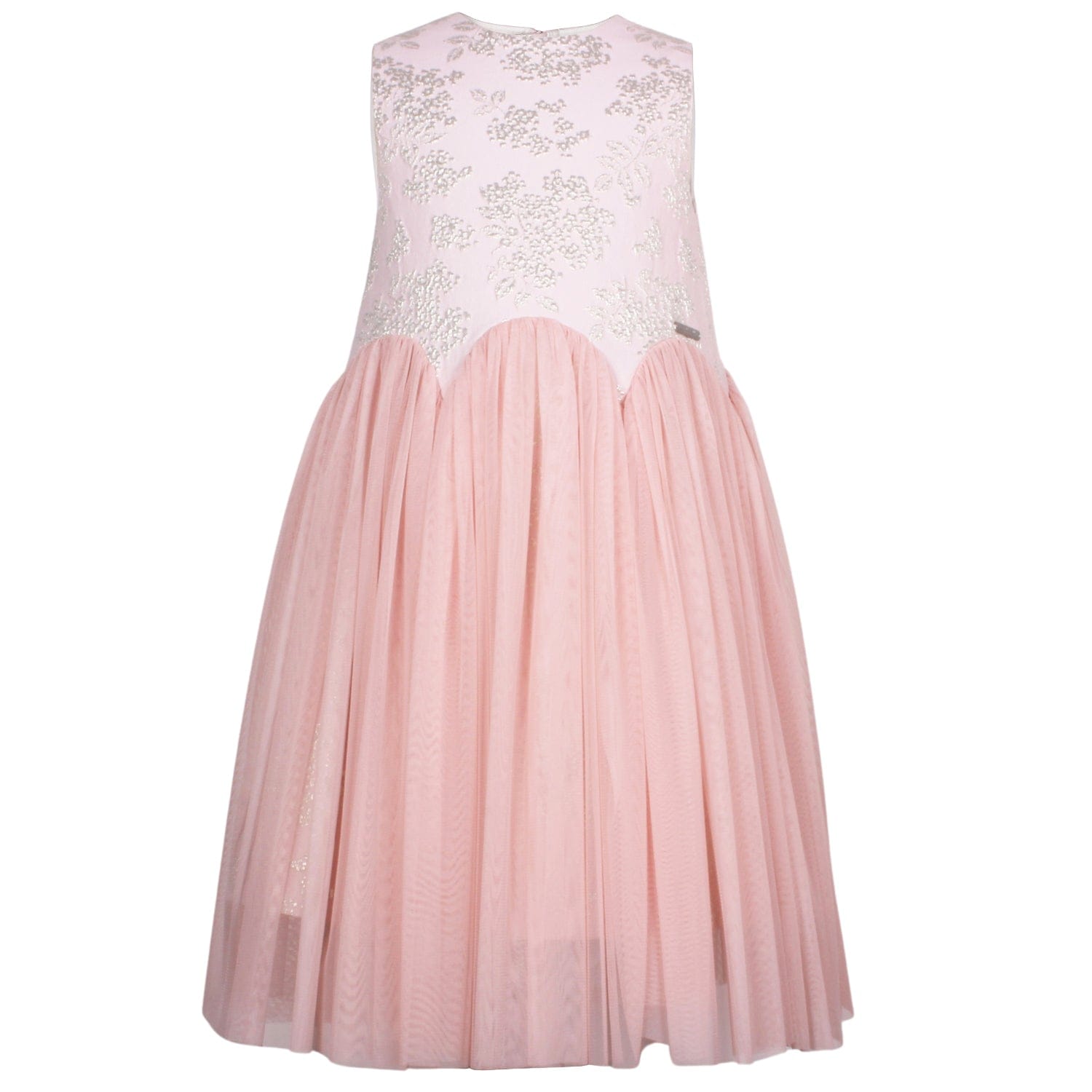 Lily of the Valley Dress Pink Berry Jacquard