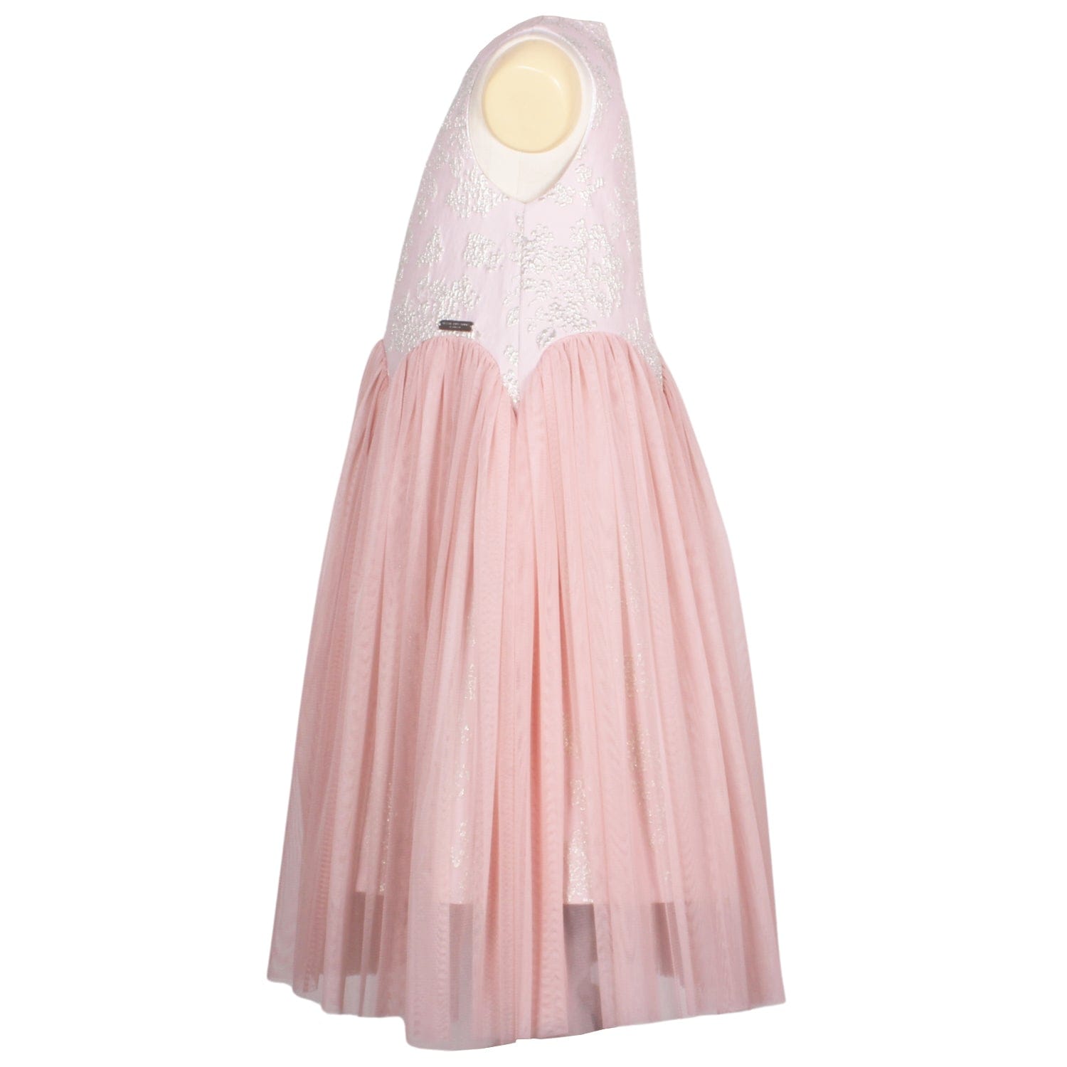 Lily of the Valley Dress Pink Berry Jacquard