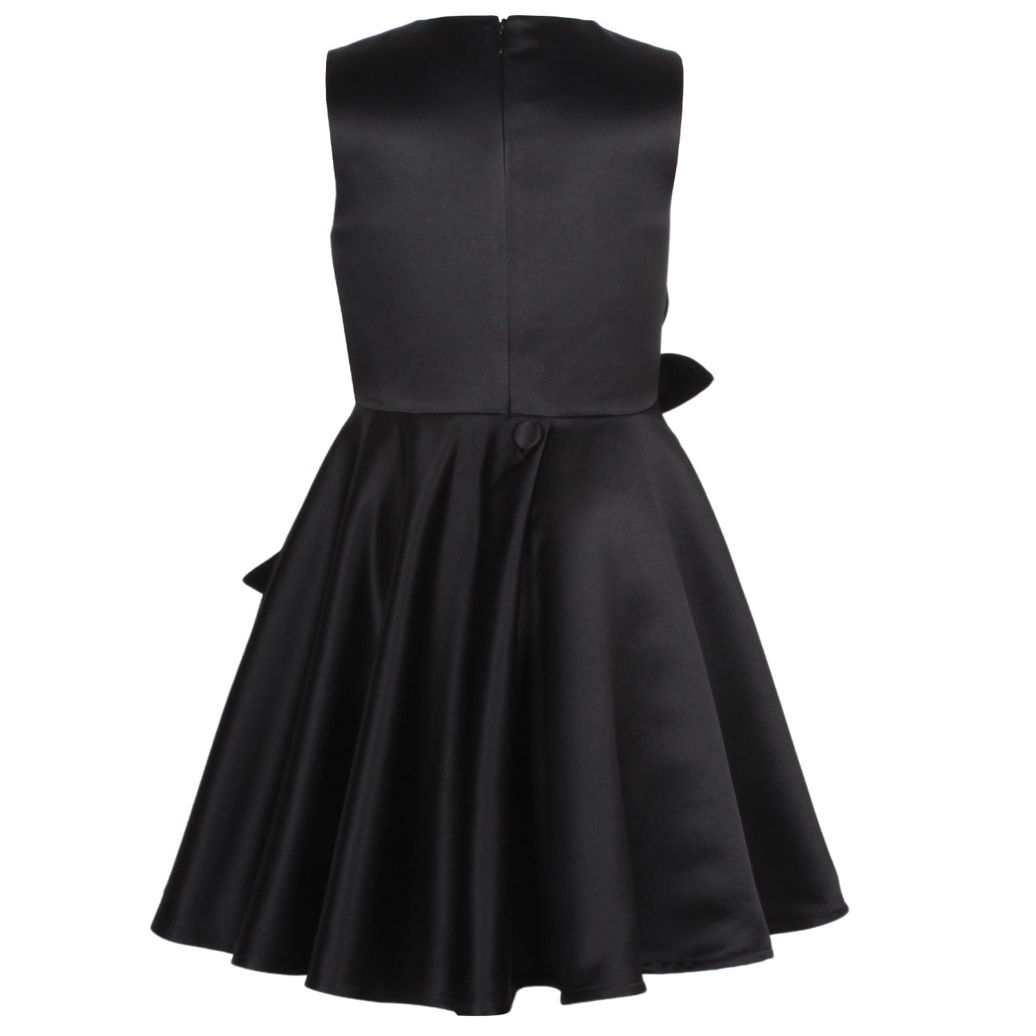 Magnolia Dress Black Satin