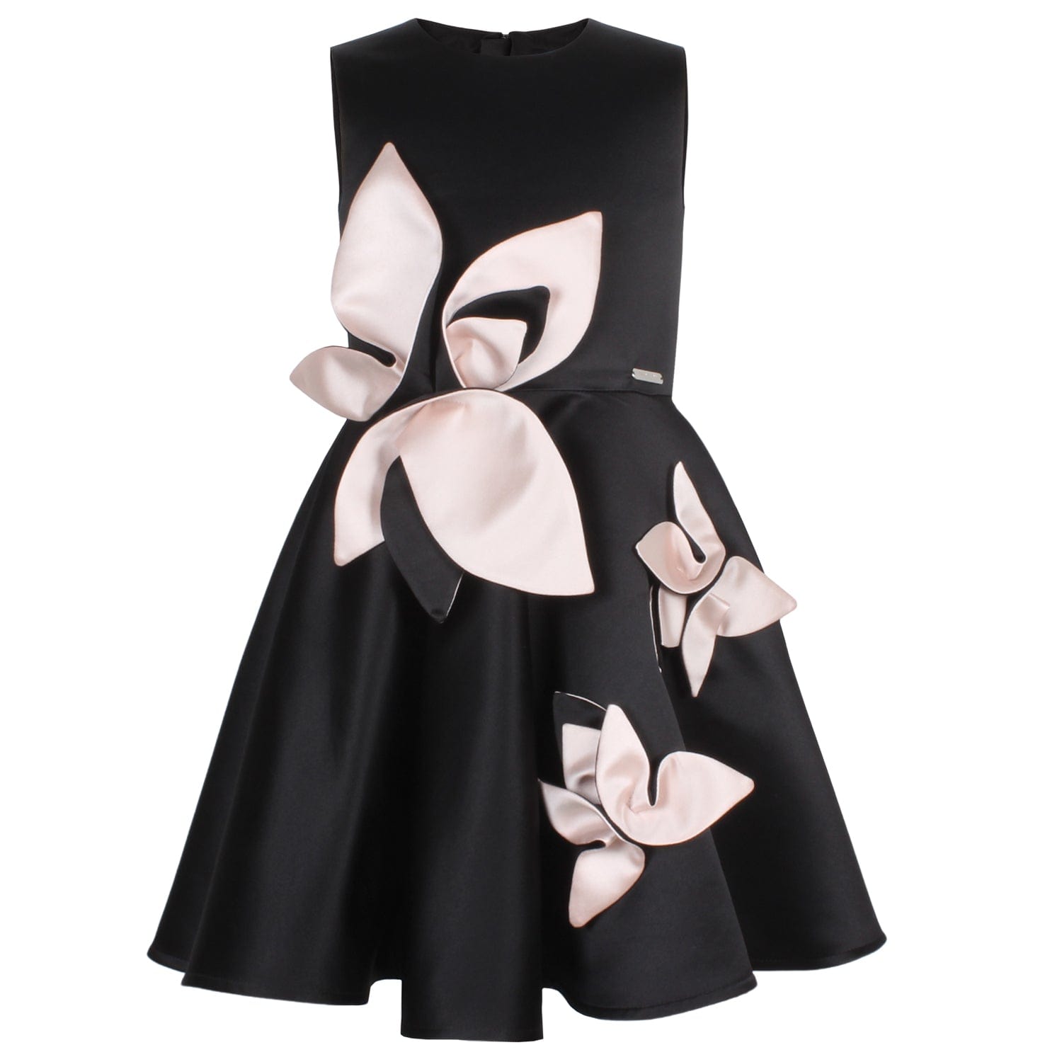 Magnolia Dress Black Satin