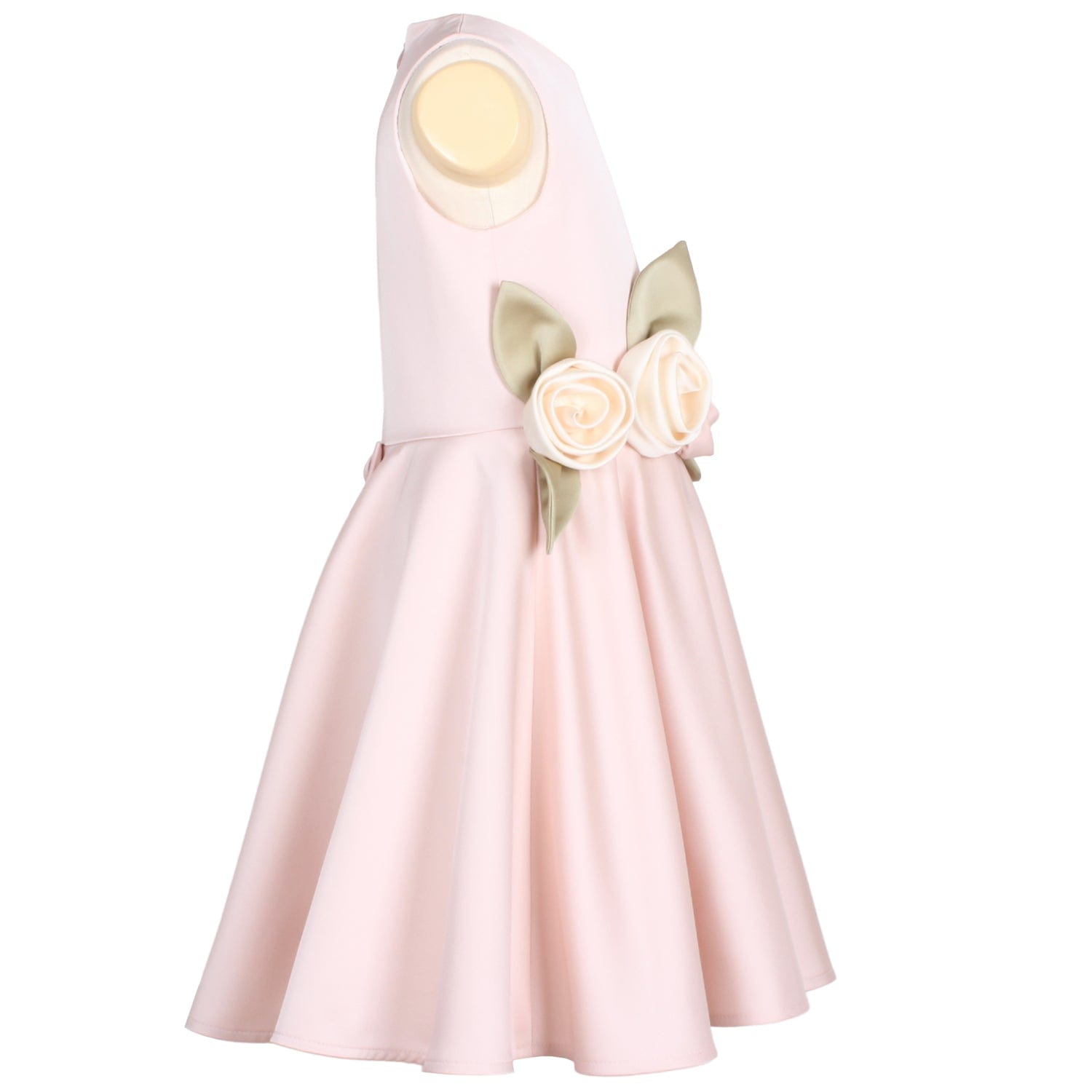 Midsommer Dress Pink Satin