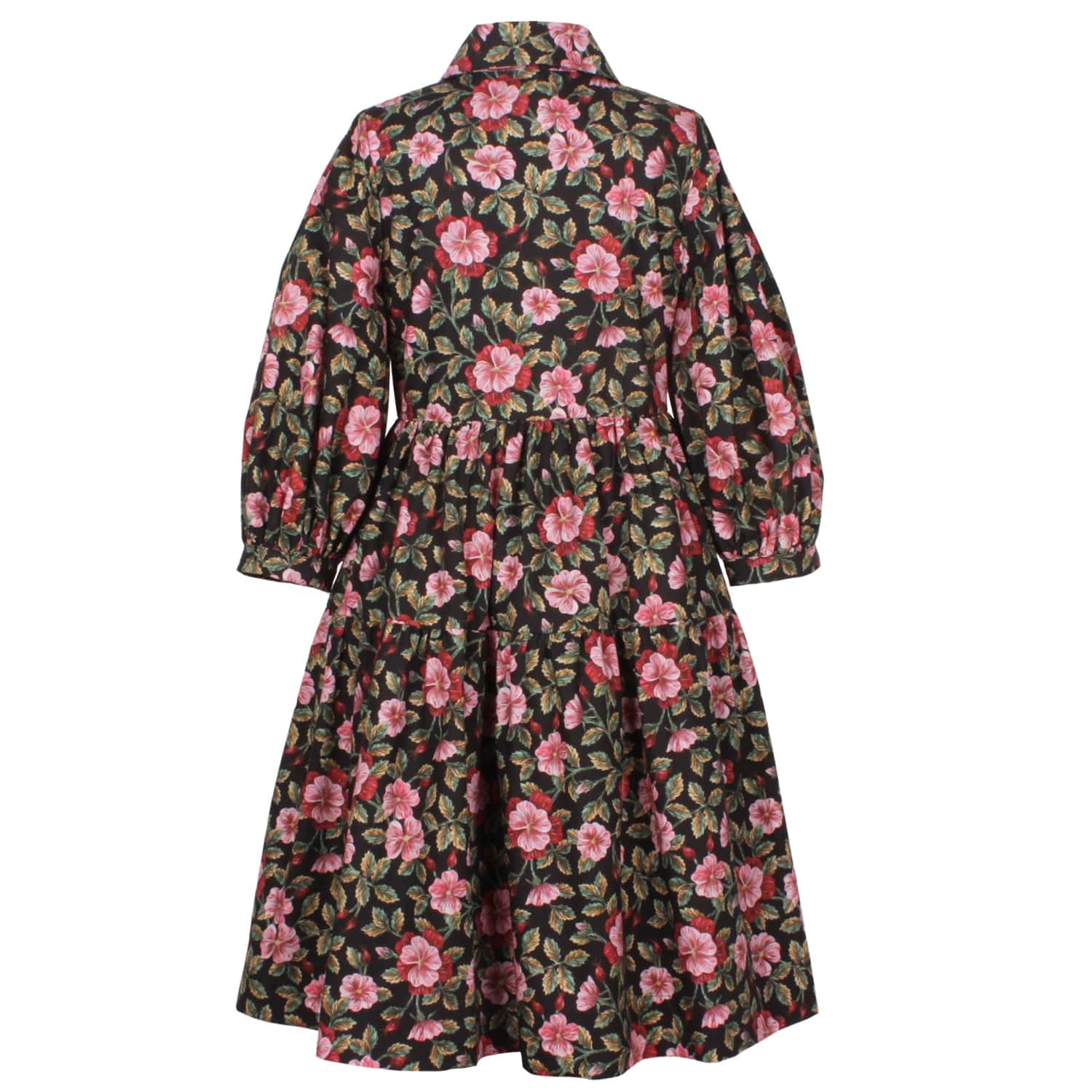 Mila Shirt Dress Red Liberty Flower