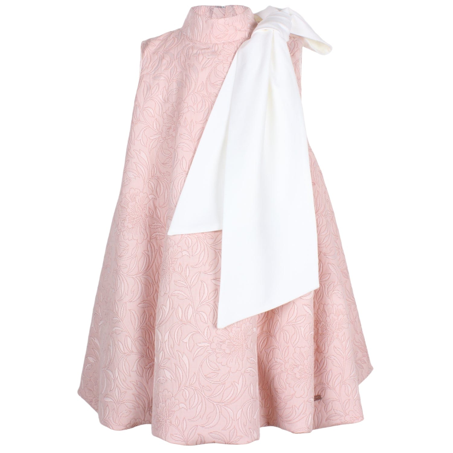 Muffin Dress Pink Ornamental Jacquard