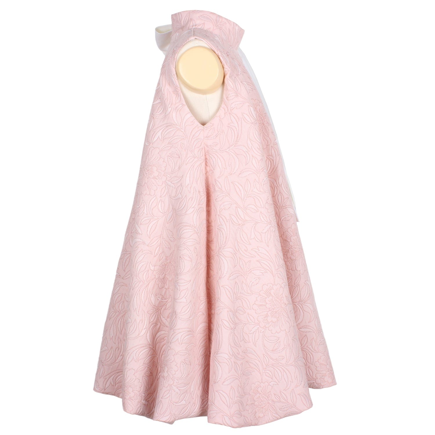 Muffin Dress Pink Ornamental Jacquard