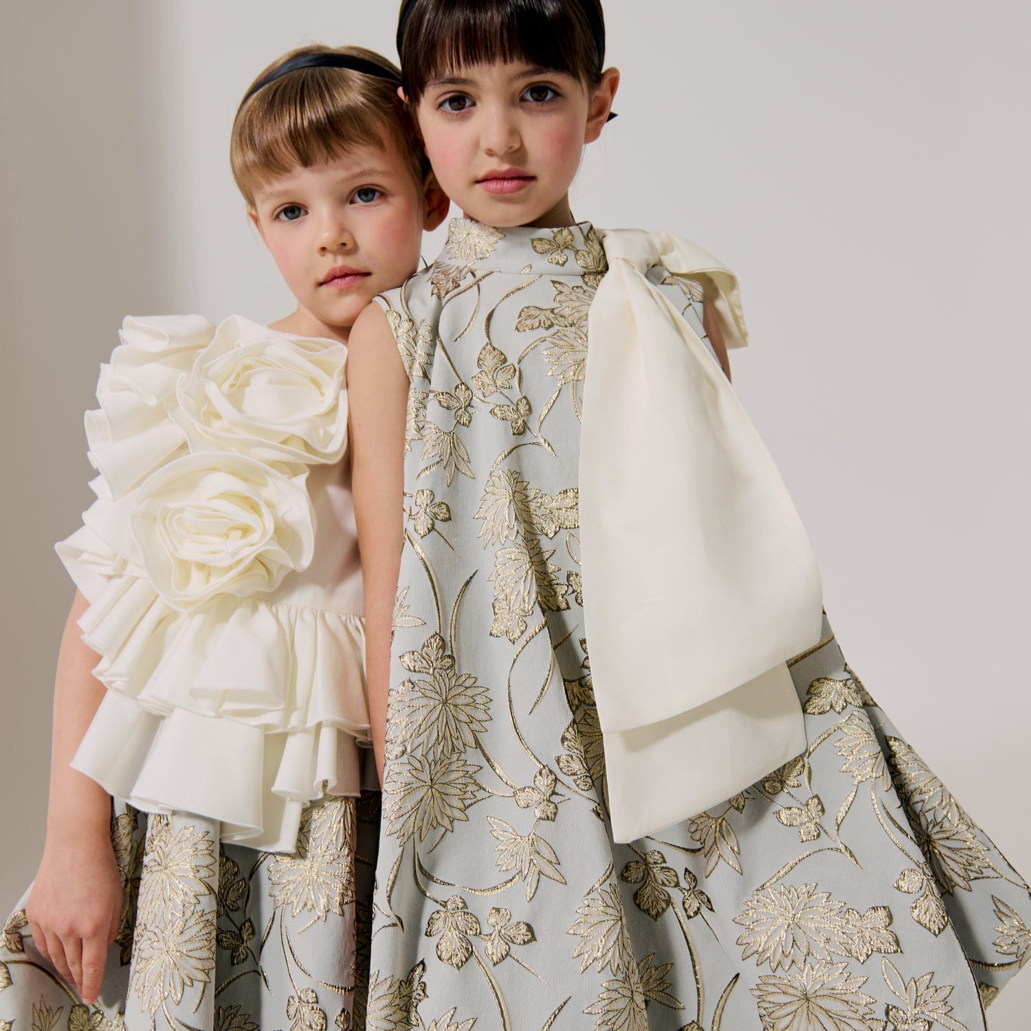 Muffin Dress Gold Vines Jacquard